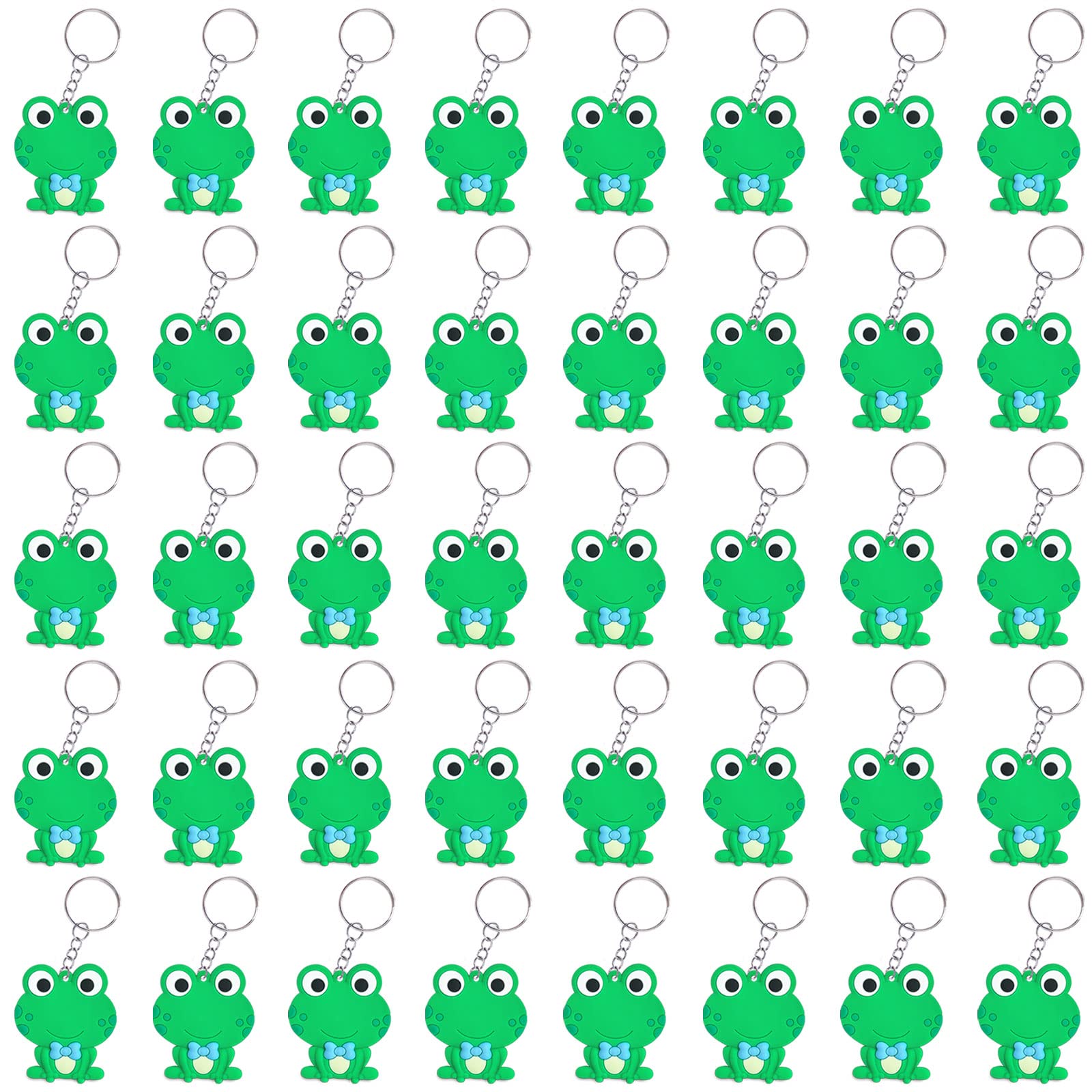 CiciBear 40 Pack Green Frog Party Decorations for Guests, Frog Prince Themed Party,Animal Baby Shower, School Party, Back to the