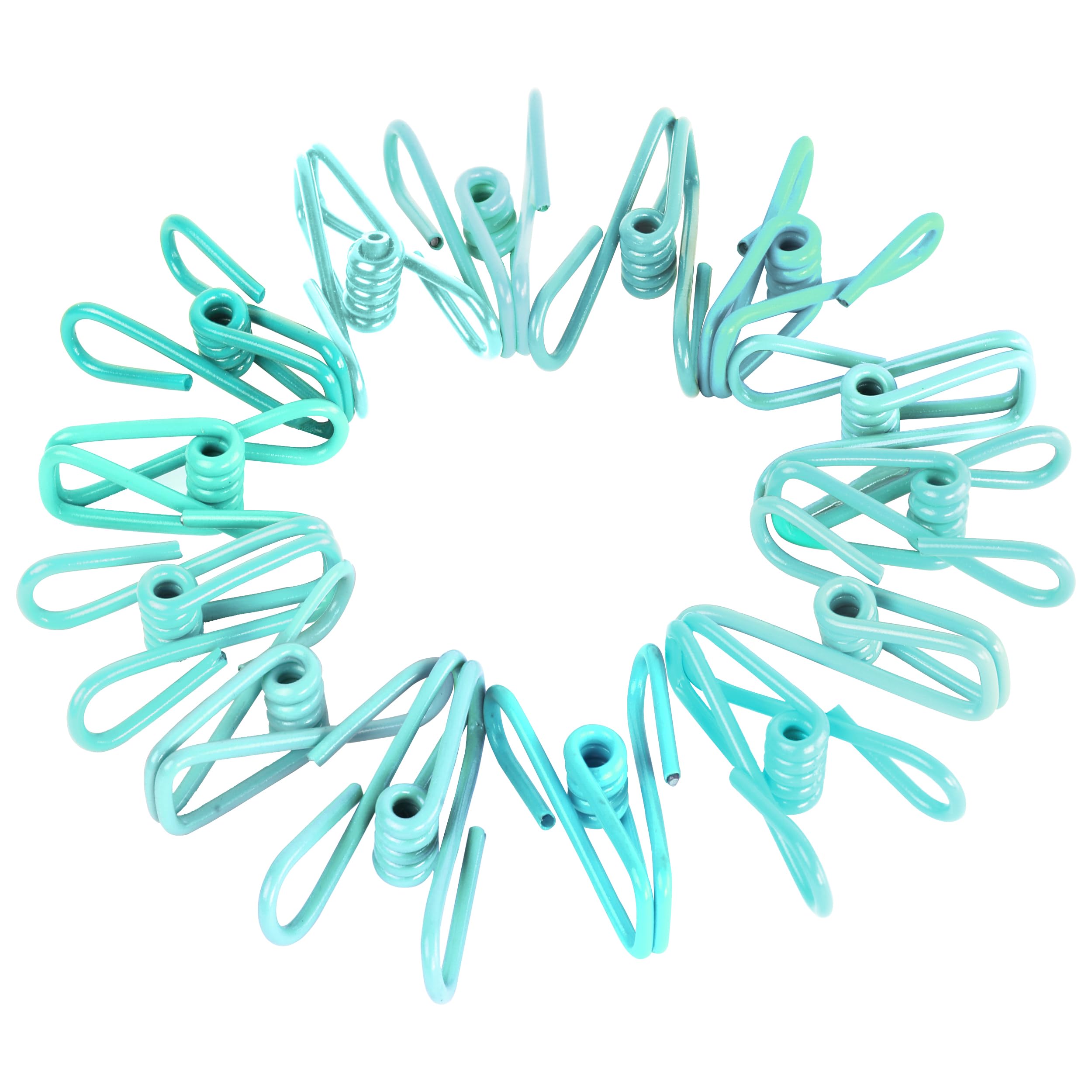 30 Pack Blue Chip Bag Clips For Food - Pvc 2 Inch Coated Sealer For Sealing Food - Paper Holder, Clothesline Clip For Laundry Ha