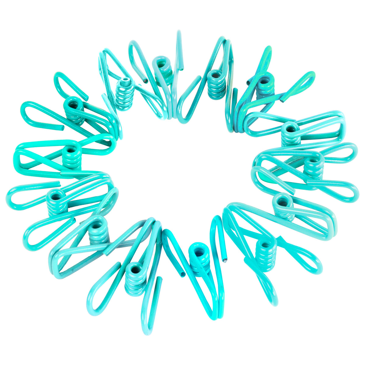 30 Pack Blue Chip Bag Clips For Food - Pvc 2 Inch Coated Sealer For Sealing Food - Paper Holder, Clothesline Clip For Laundry Ha