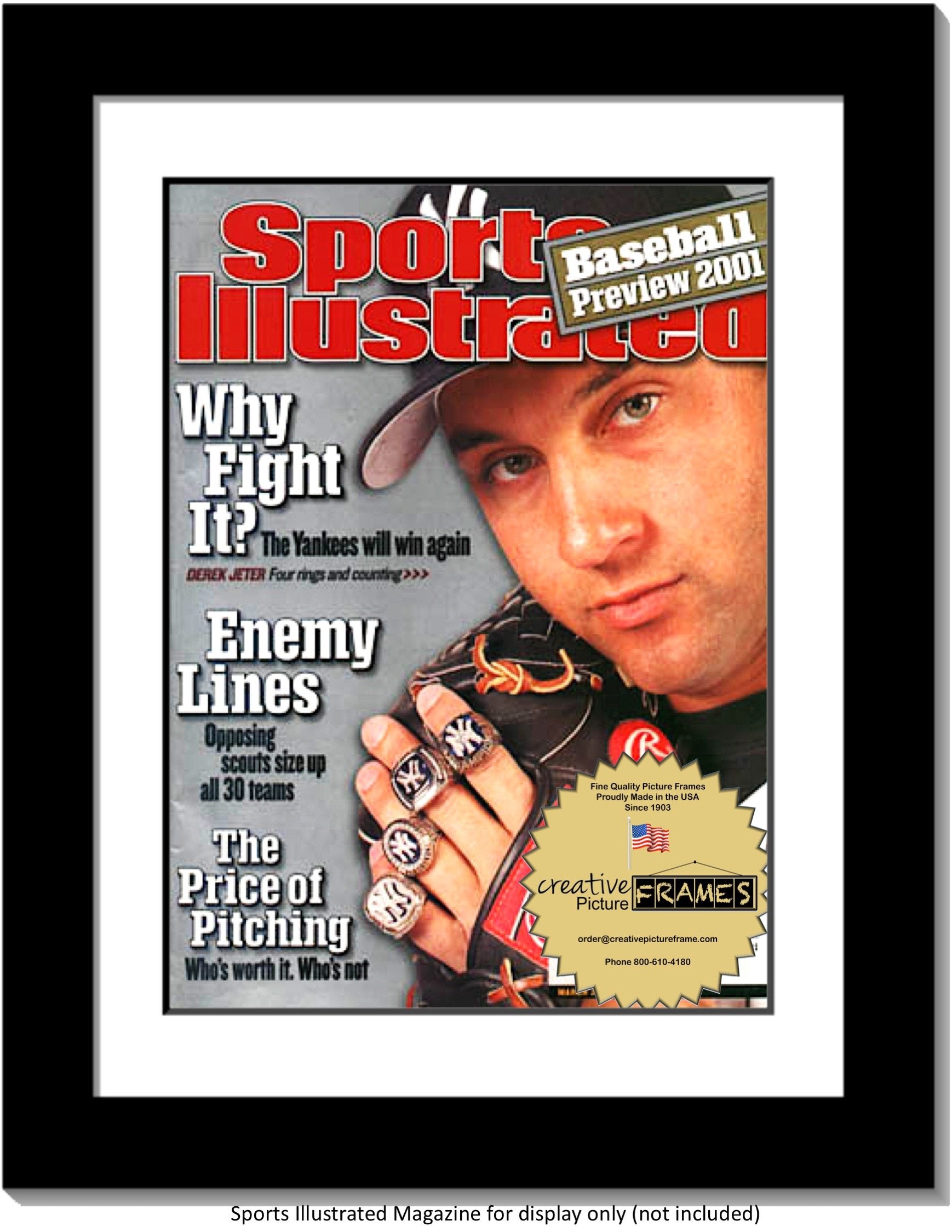 Creative Picture Frames 8.5 x 11.25 Sports Illustrated Magazine Display Frame, Suitable for 1971-1980 Collectors Edition Sports