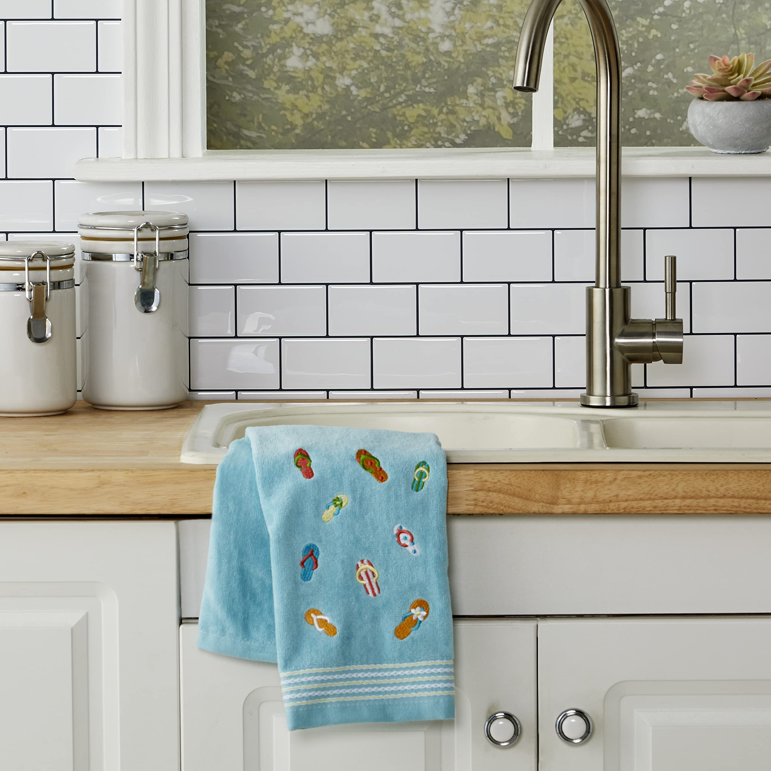 Skl Home Flips & Flops Hand Towel Set, Small, 2 Count