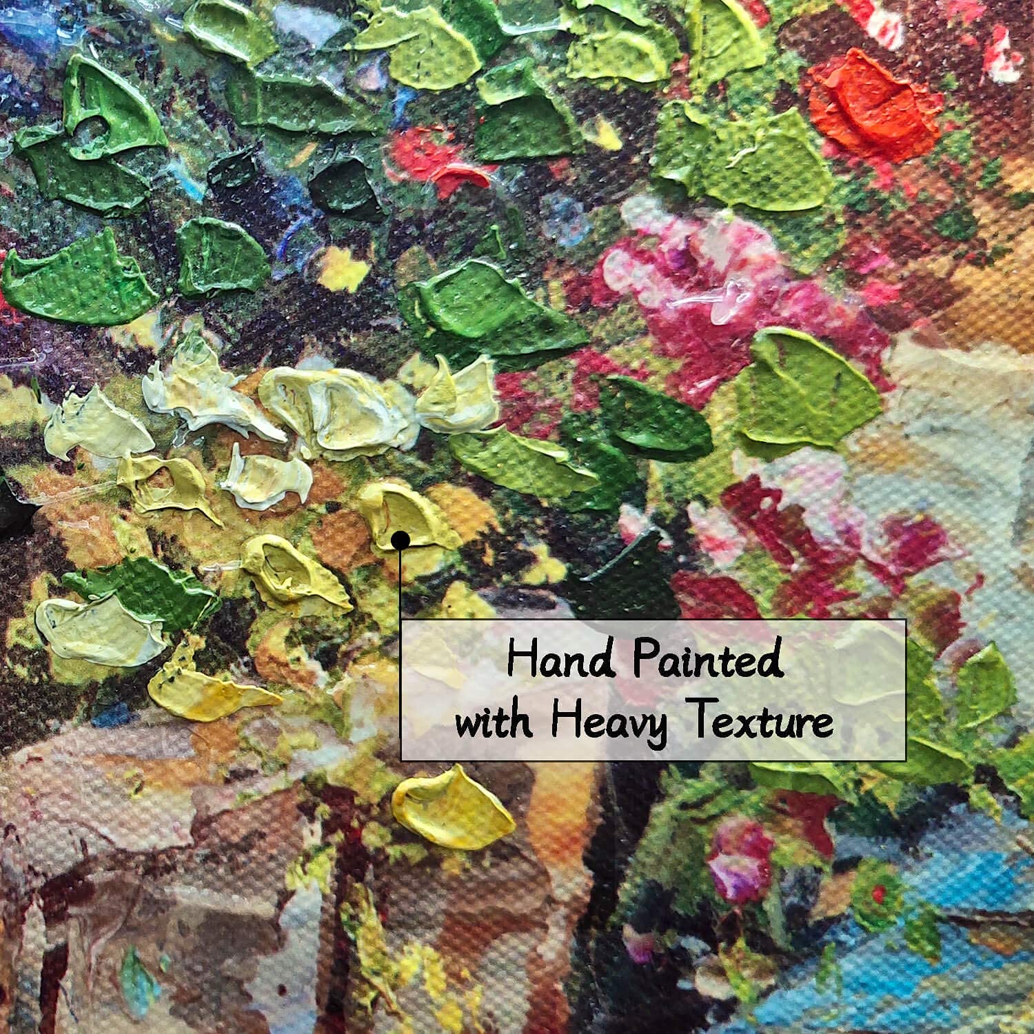 SD SOFT DANCE Italian Town Canvas Wall Art - Coastal Village Painting Artwork Reproduction Print Decor for Living Room (24'' x 36'' x 1 Panel)