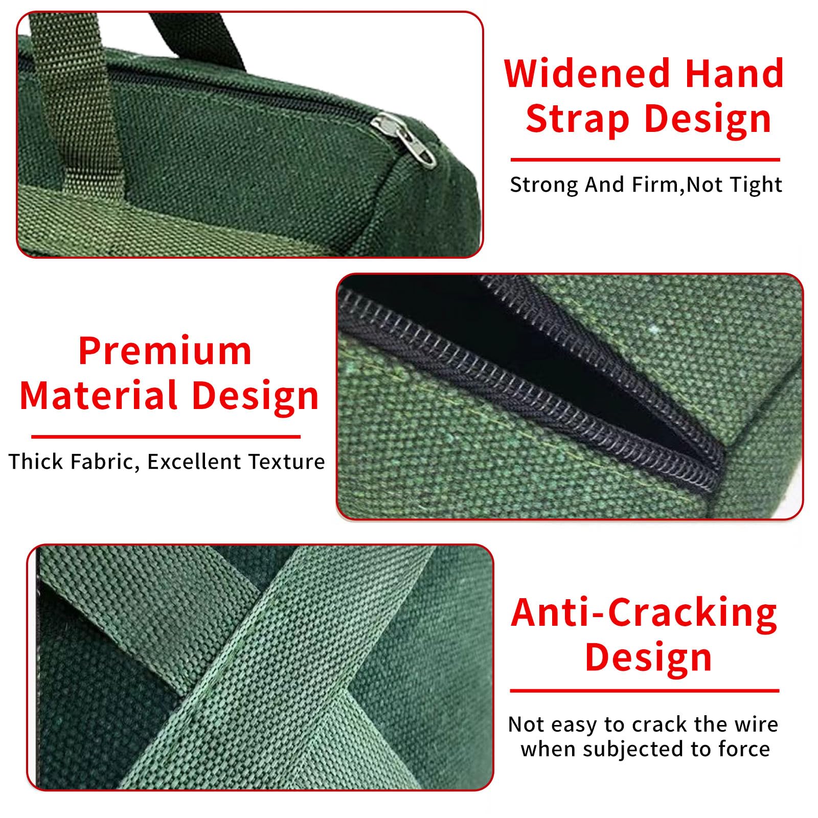 Grill Accessory Storage Bag, 24'' Extra Thick Canvas Grill Utensil Storage Bag, Double Zipper Grill Tool Storage Bag, Bbq Tool S
