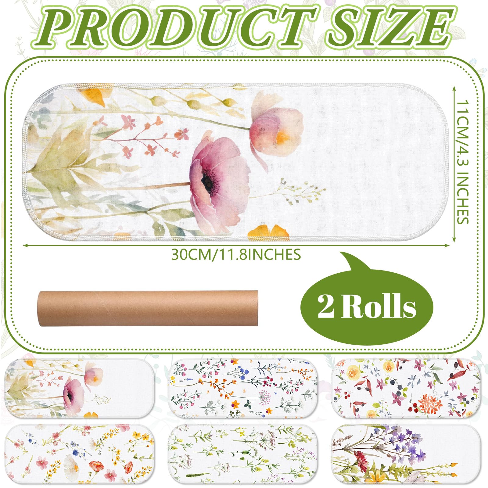 FuWeave 60 Pack Christmas Reusable Toilet Paper Washable Reusable Bidet Towels Bulk Paperless Towels Rolls Cotton Cloth Bathroom