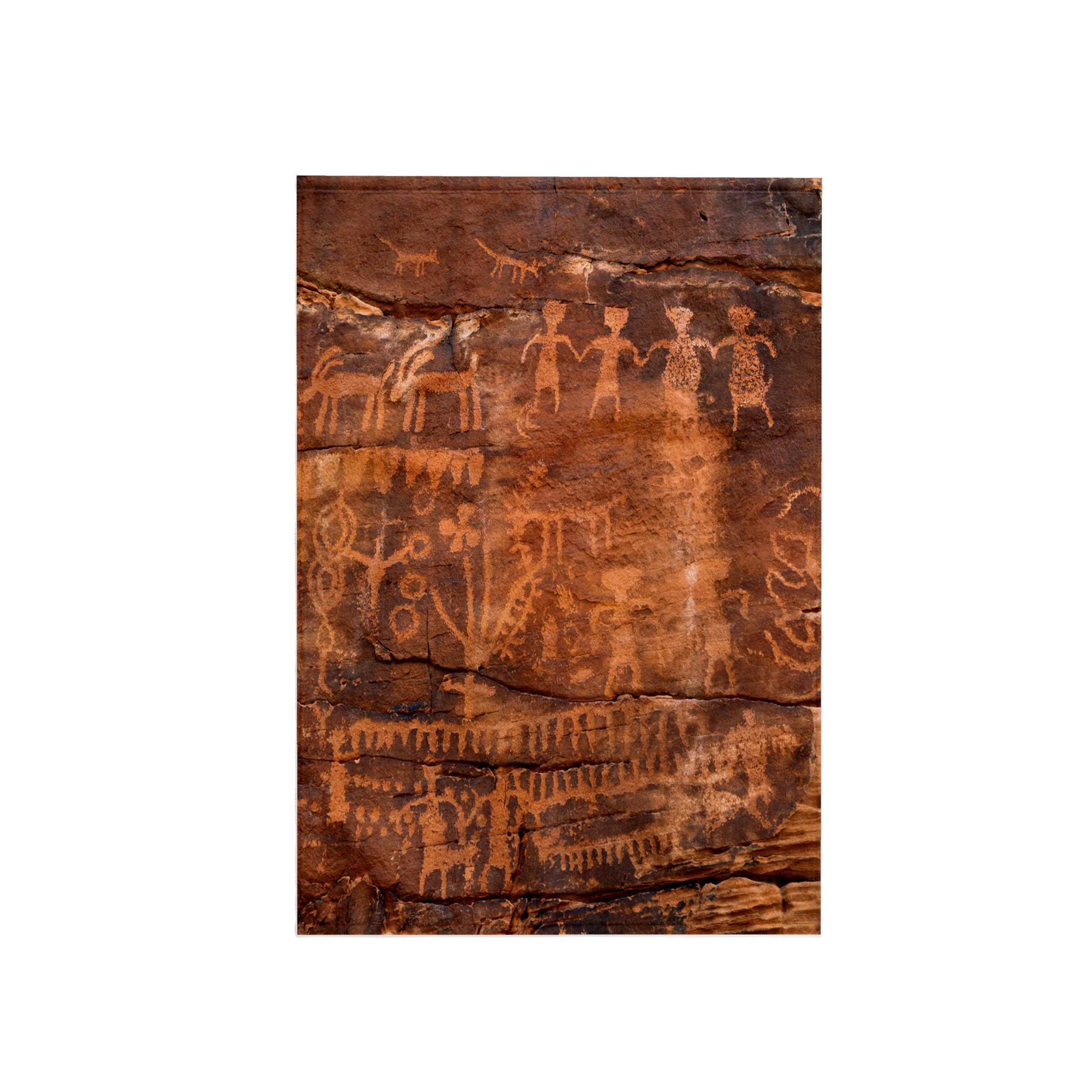 3D Rose TWL_228184_1 USA - Southwest - Indian Petroglyphs on Sandstone Towel, 15 x 22