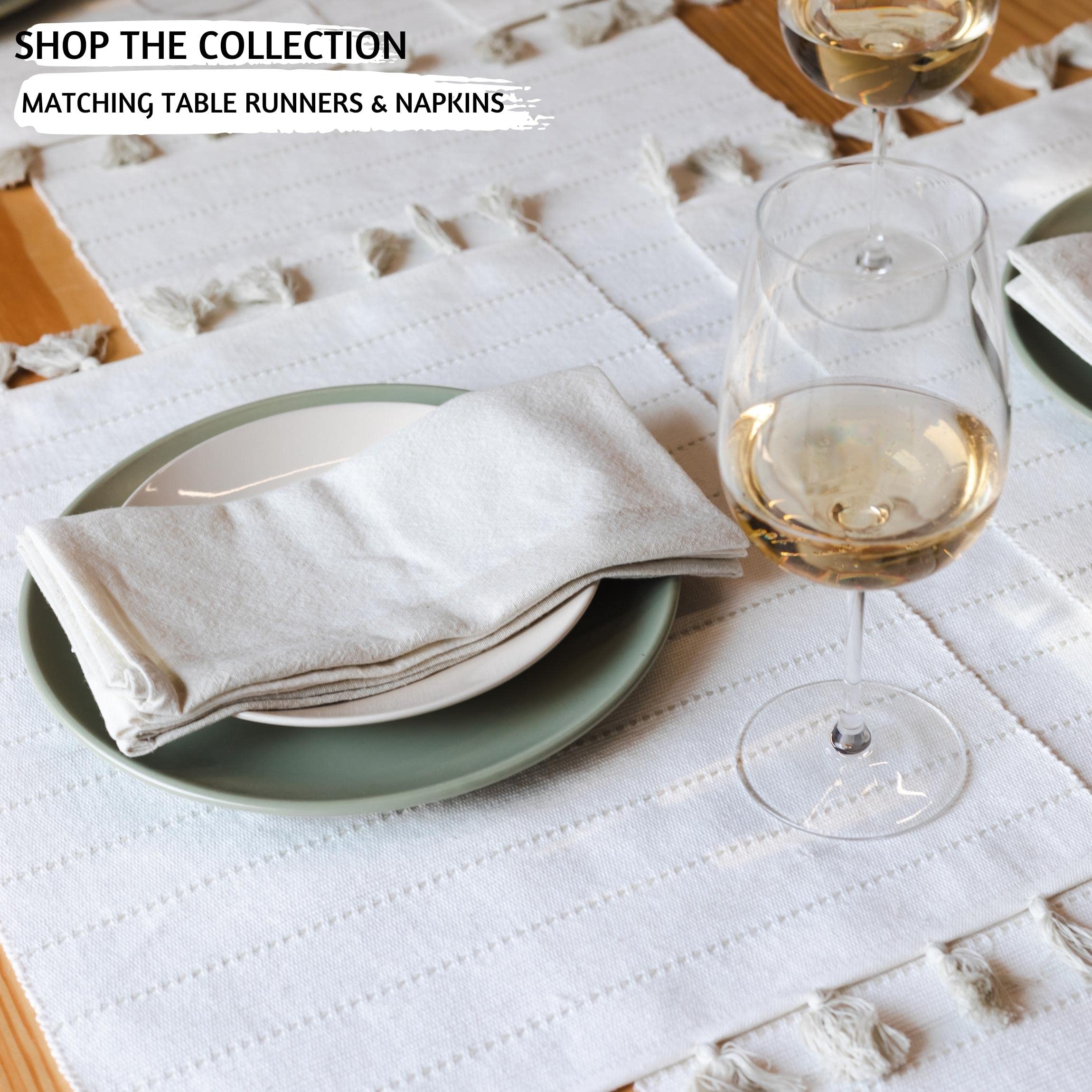 Folkulture Woven Placemats Set Of 6, 14 X19 Inches Spring Table Mats For Farmhouse Dining Table D