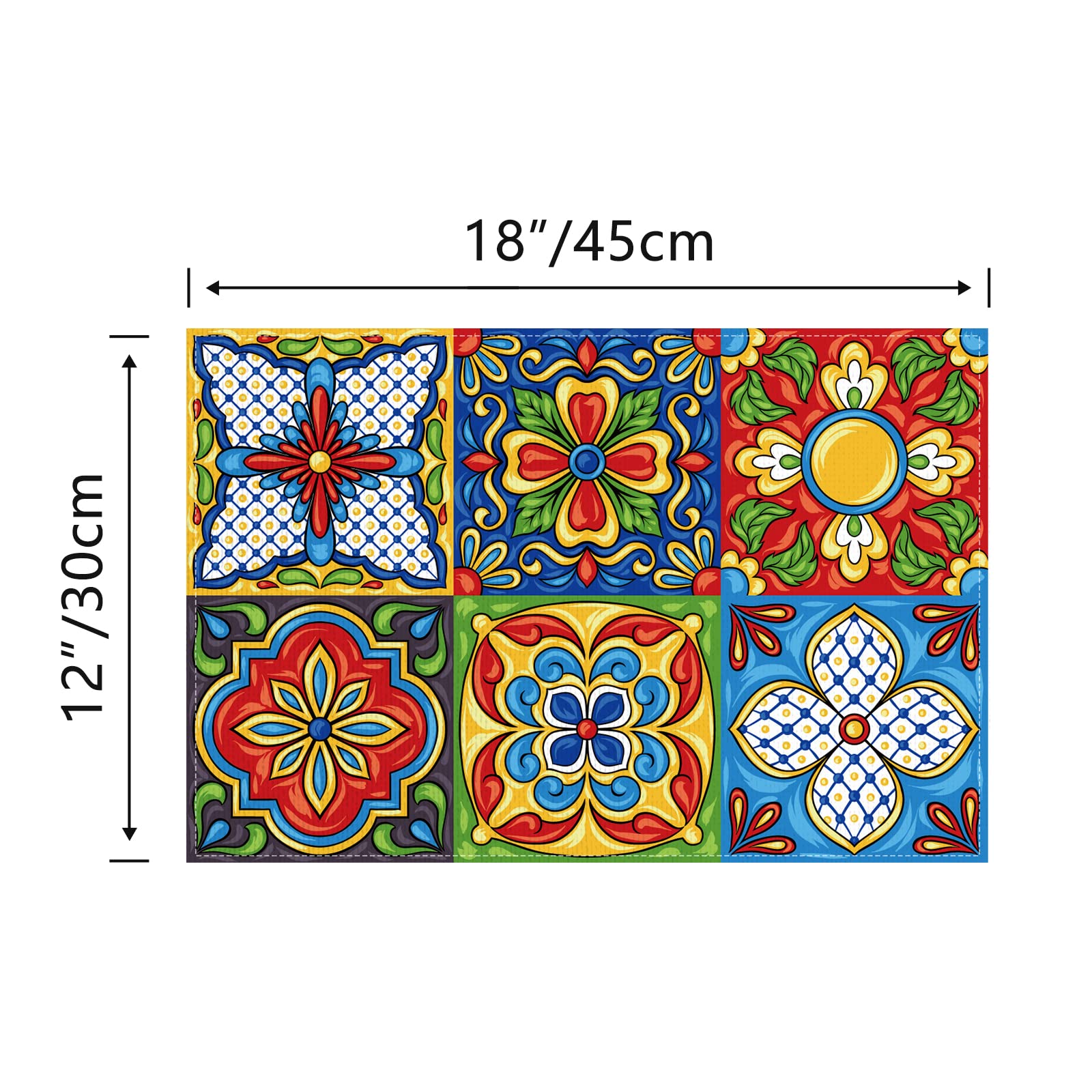 Linen Mexican Placemats Set Of 4 Day Of The Dead Table Mats Dia De Los Muertos Muertos Ornament Mexican Themed Party Decorations