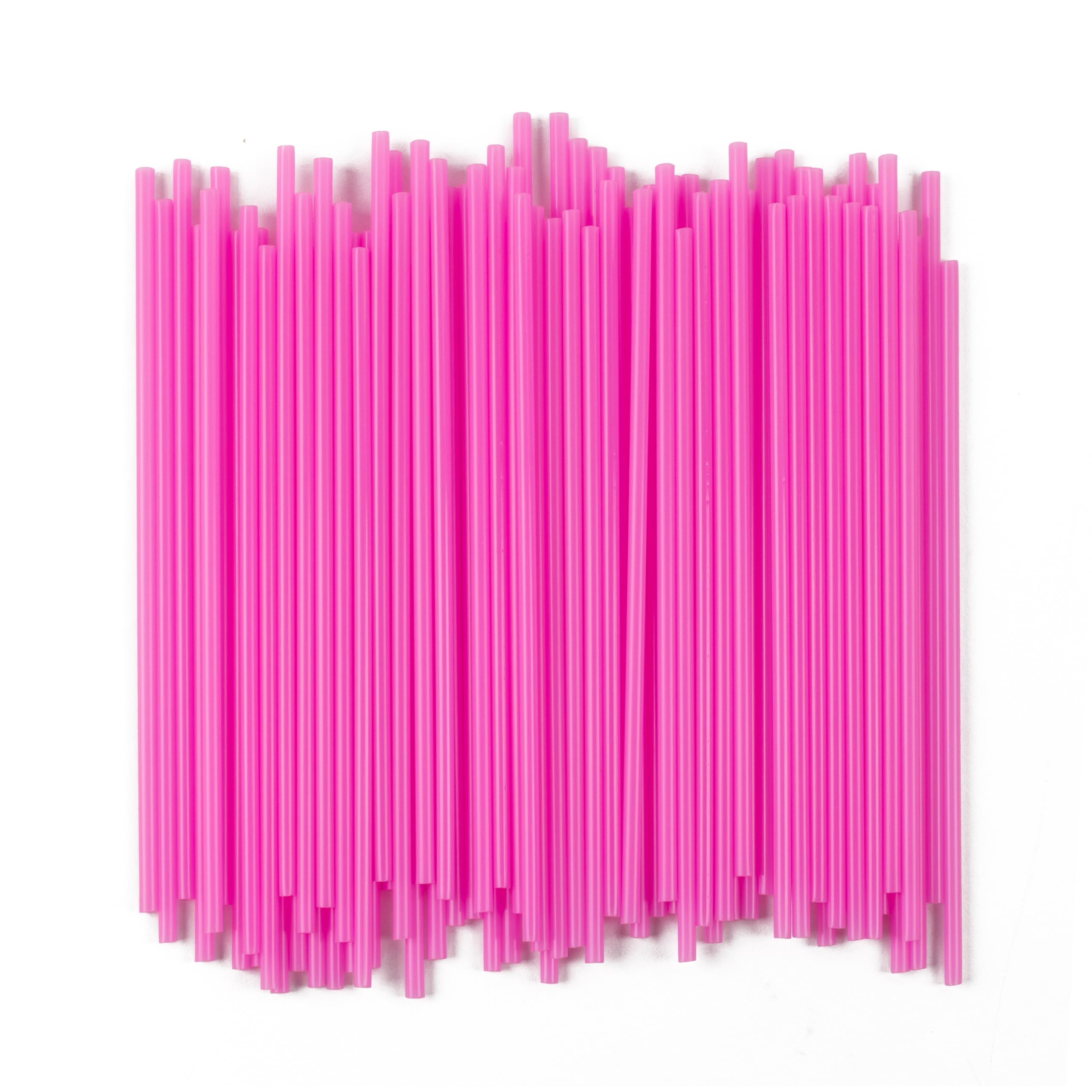 Disposable Plastic Coffee Stirrer Straw - 5 Inch Sip Stir Stick (1000, Pink)