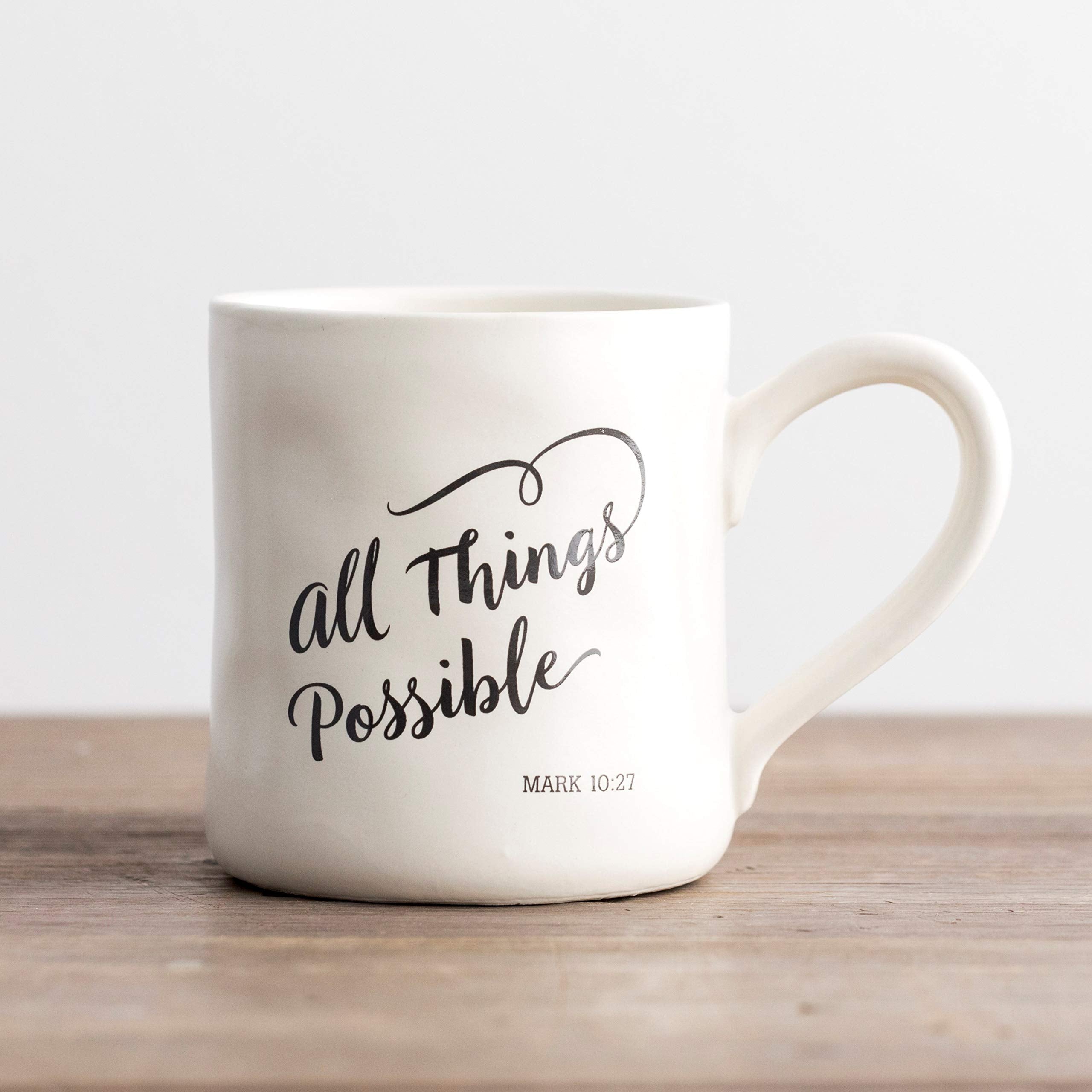 DaySpring - All Things Possible - Inspirational Hand-Thrown Ceramic Mug (71456)