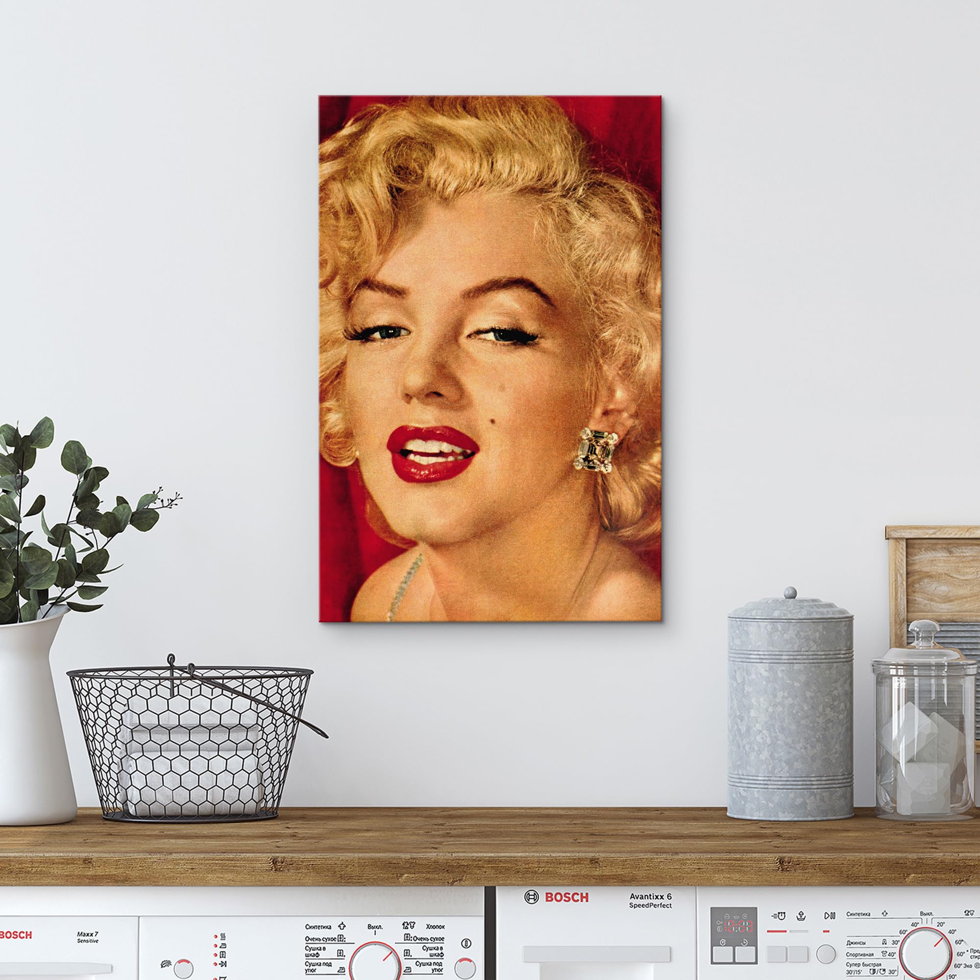 Wall26 Canvas Print Wall Art Colorized Portrait Of Marilyn Monroe People Pop Culture Historical Realism Famous Closeup Colorful