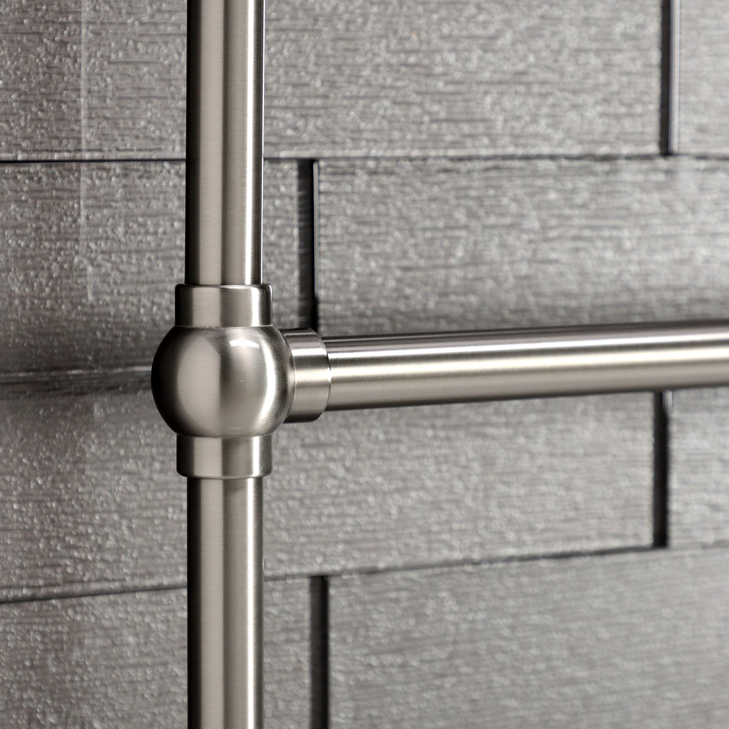 Kingston Brass Dtc322419Sn Maximilien Wall Mount -Towel Rack, Brushed Nickel