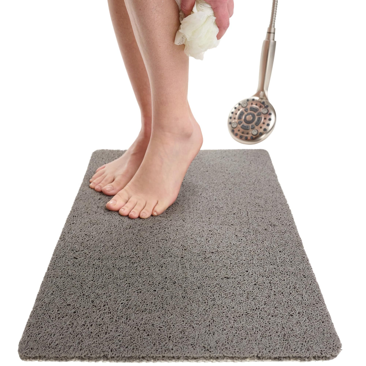 Soft Shower Mat Non Slip - Bathtub Mat Non Slip - 24X16 Bath Mat For Smooth Or Textured Tub And Shower Floors - Comfortable Anti