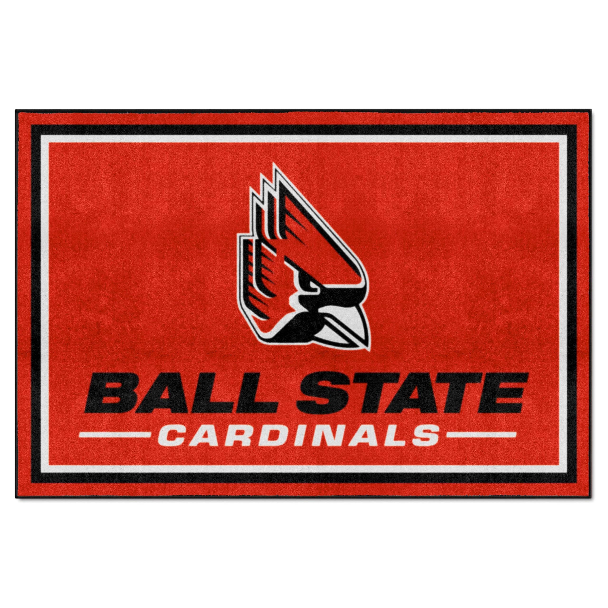 FANMATS 18701 NCAA Ball State University 5x8 Rug
