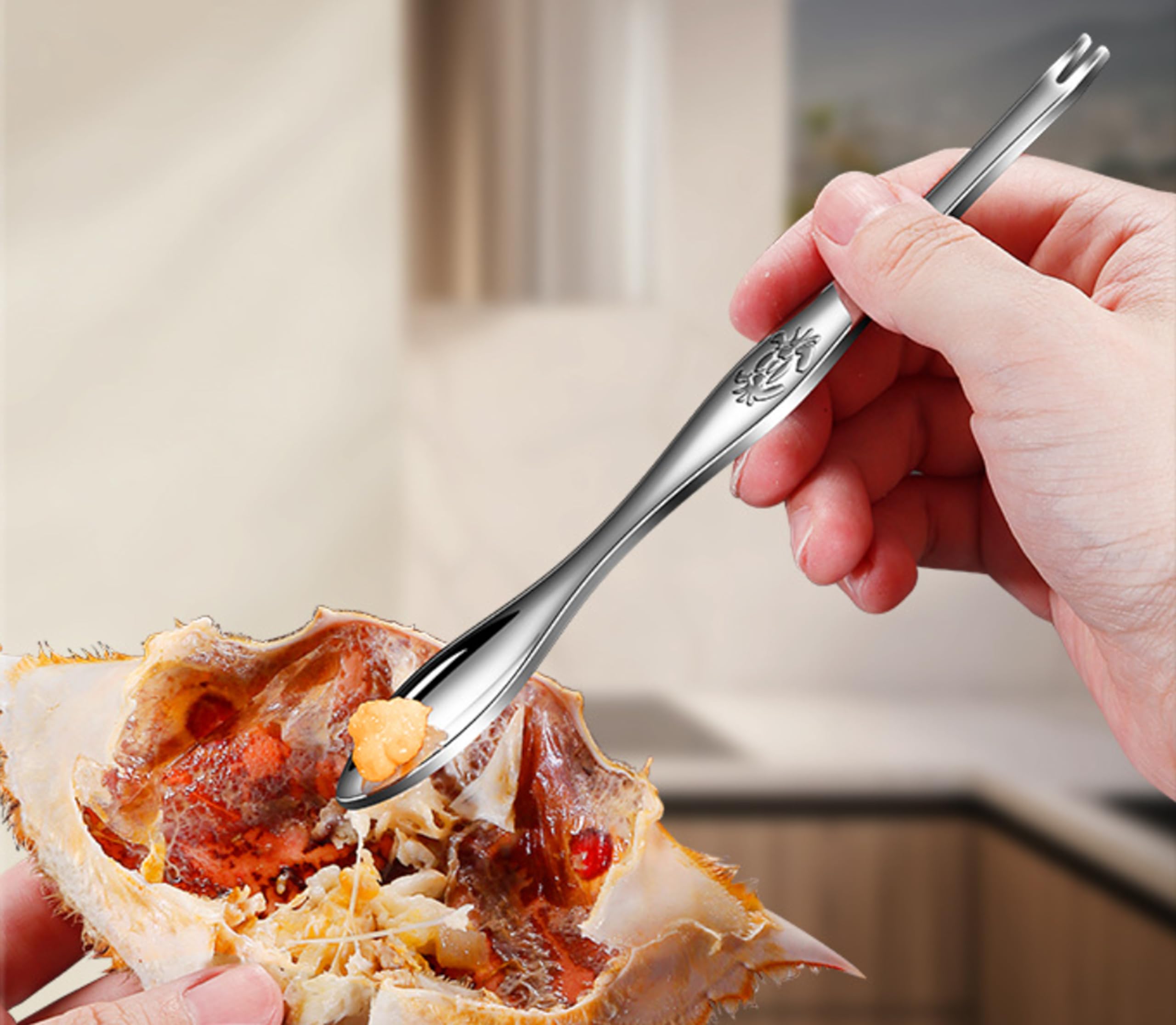 10 Pcs Seafood Forks,Crab Forks,Lobster Forks, Fruits Forks 6.49 Inches