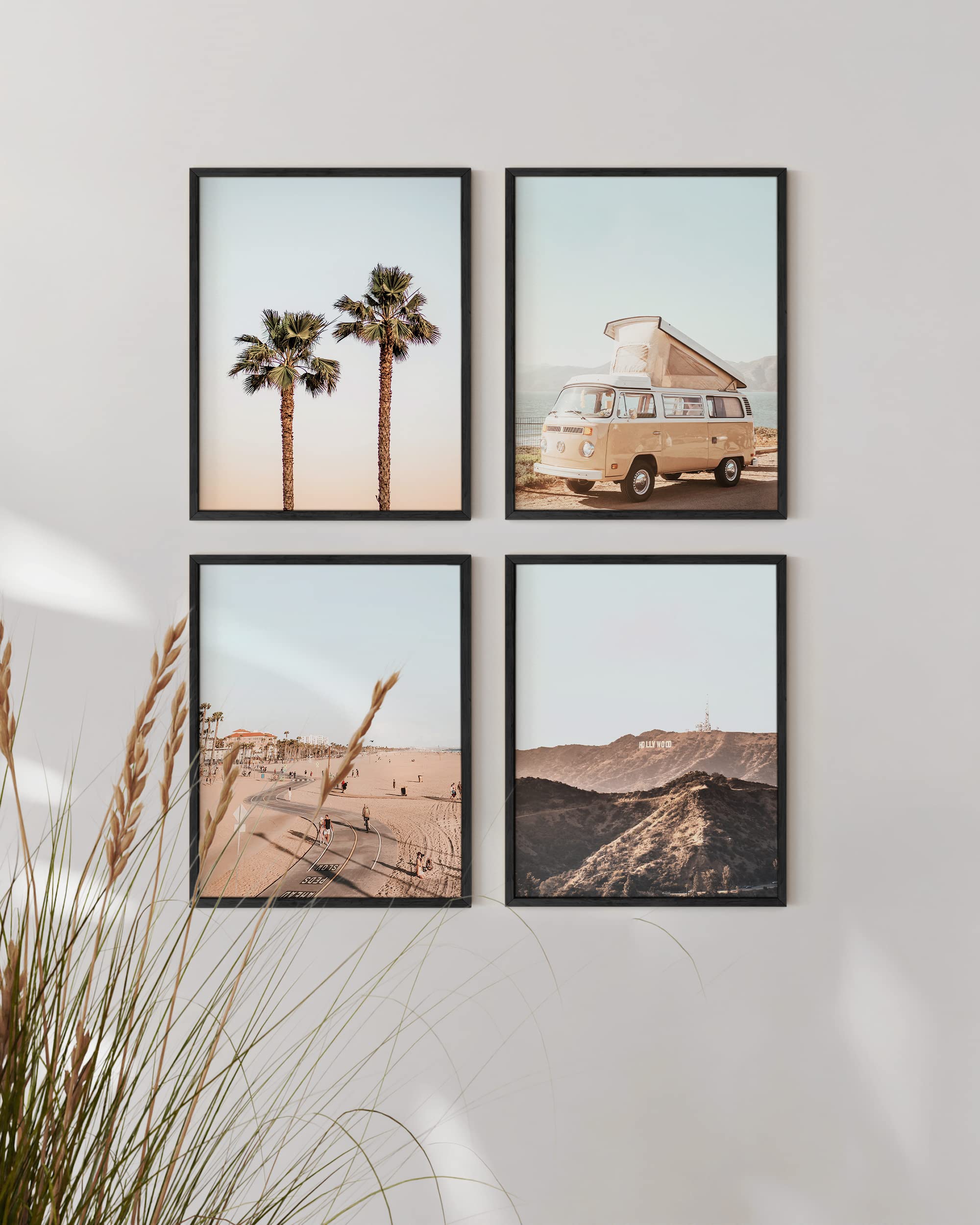 HAUS AND HUES Beach Decor and Art Prints Set of 4 Coastal Decor & Beach Art Prints  Beach Decorations for Home  Beach Bathroom Decor  Beach Wall Decor & Wall Posters  Unframed (Beige  8 x 10)