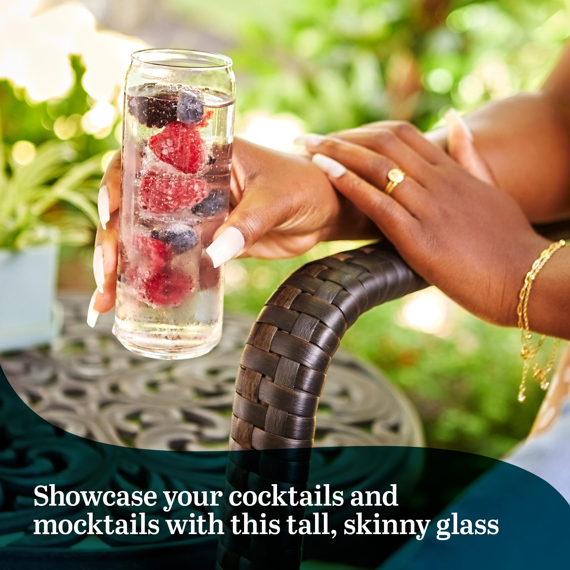 Libbey Classic Slim Can Glass, 12.5 Ounce, Set Of 6
