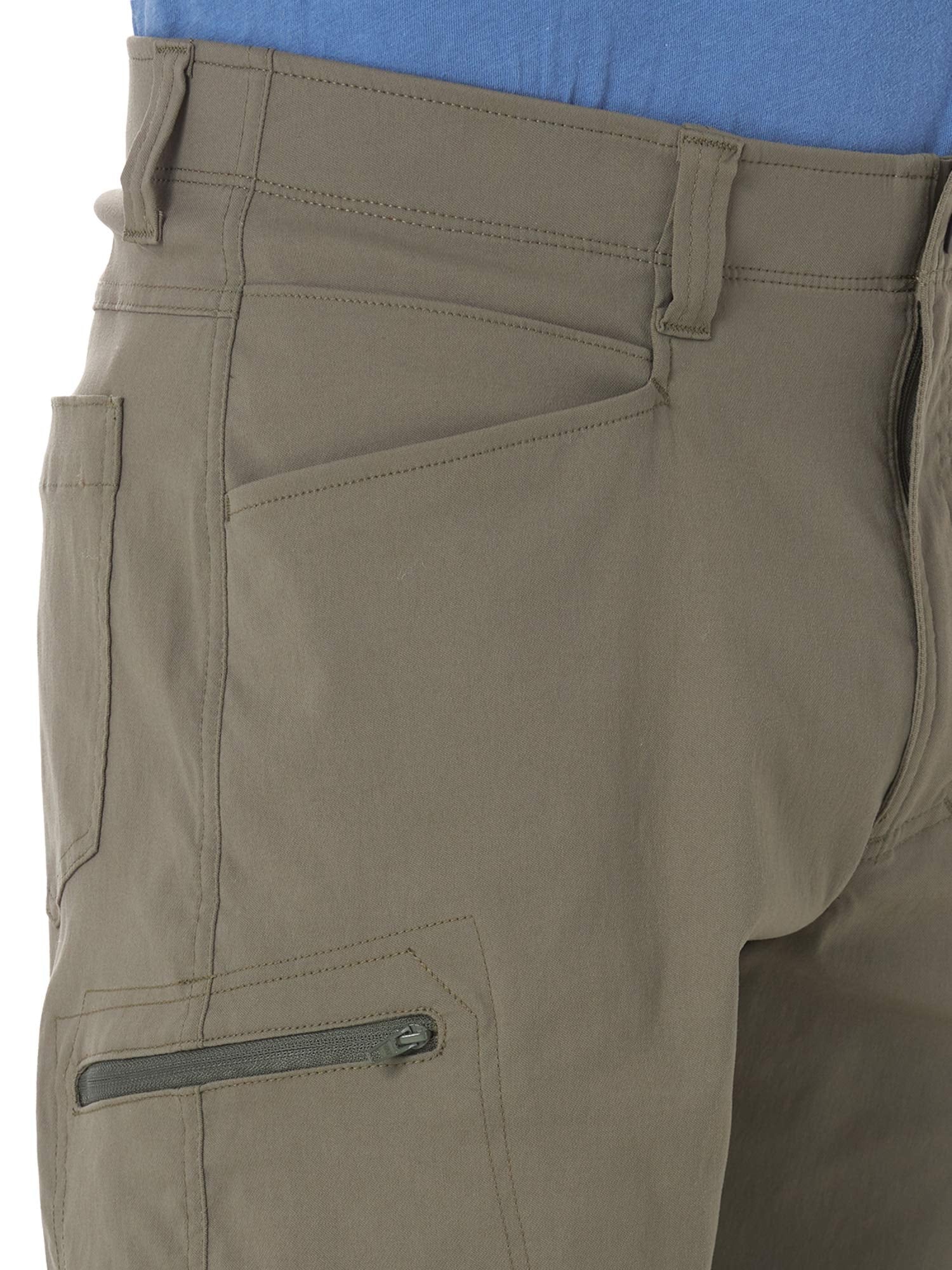 Wrangler Authentics Mens Performance Comfort Flex Cargo Short, Earth Green, 42