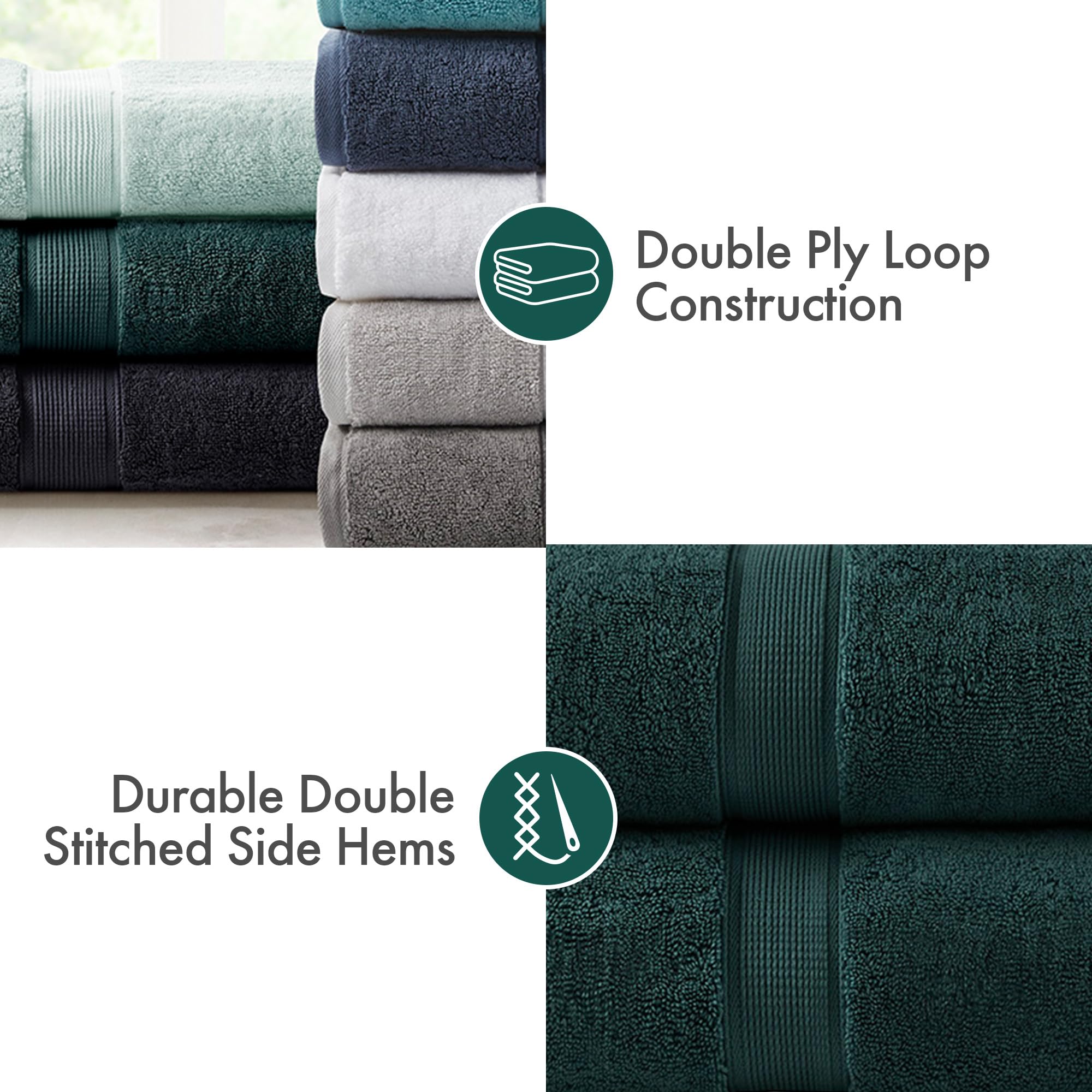 Madison Park Signature 800Gsm Bath Sheet Towel Oversized 34 X 68 2 Pack 100% Cotton Bath Towel Set Highly Absorbent Hotel Sp