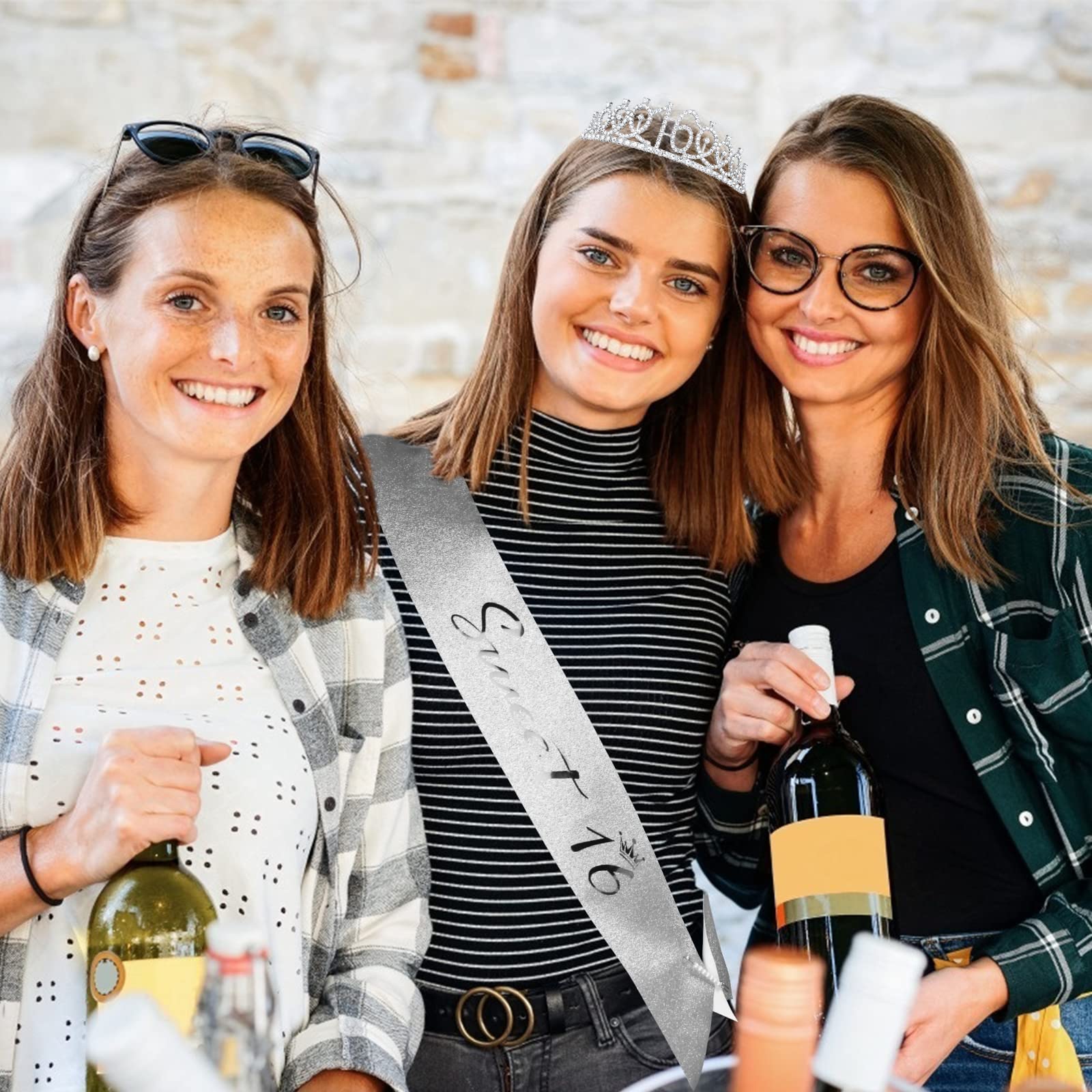 16Th Birthday Tiara And Sash Kit- Silver ''Sweet 16''Birthday Decorations 16Th Birthday Party Gifts Birthday Party Supplies For