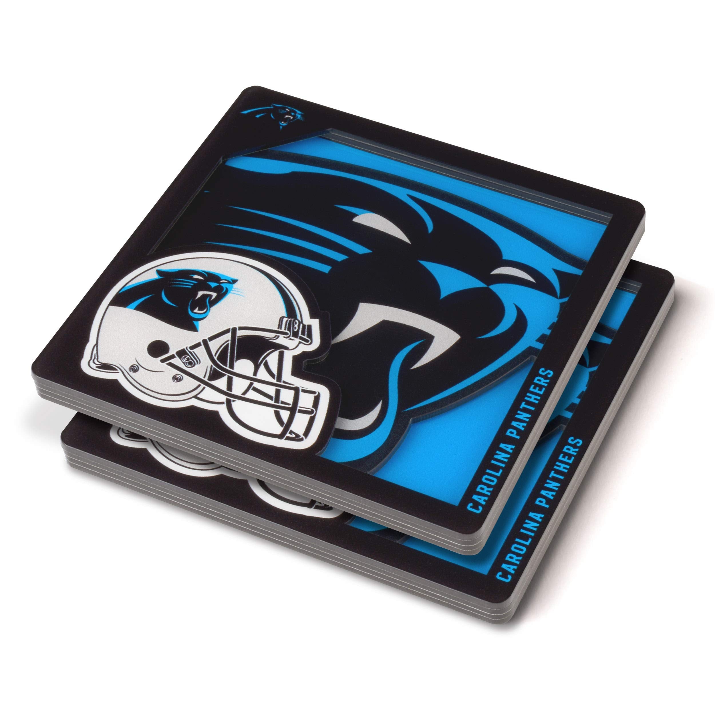 Youthefan Nfl Carolina Panthers 3D Logo Series Coasters