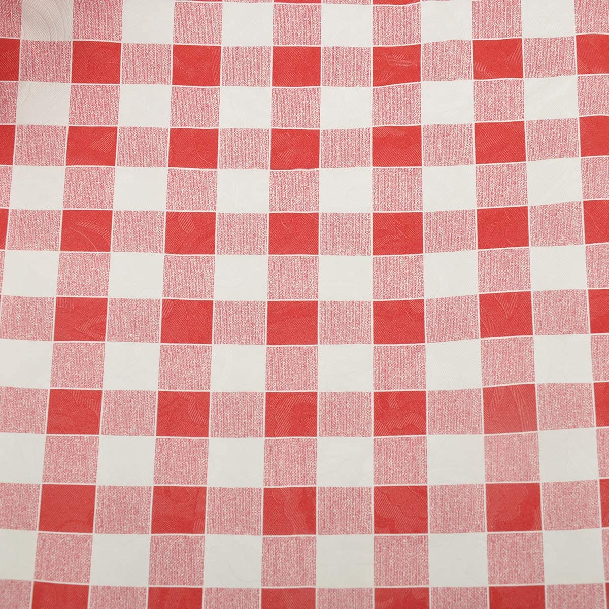 Artisan Flair Af60122-014 Red And White Checkered Vinyl Tablecloth With Flannel Backing For Picnic/Party, Indoor Or Outdoor Dini