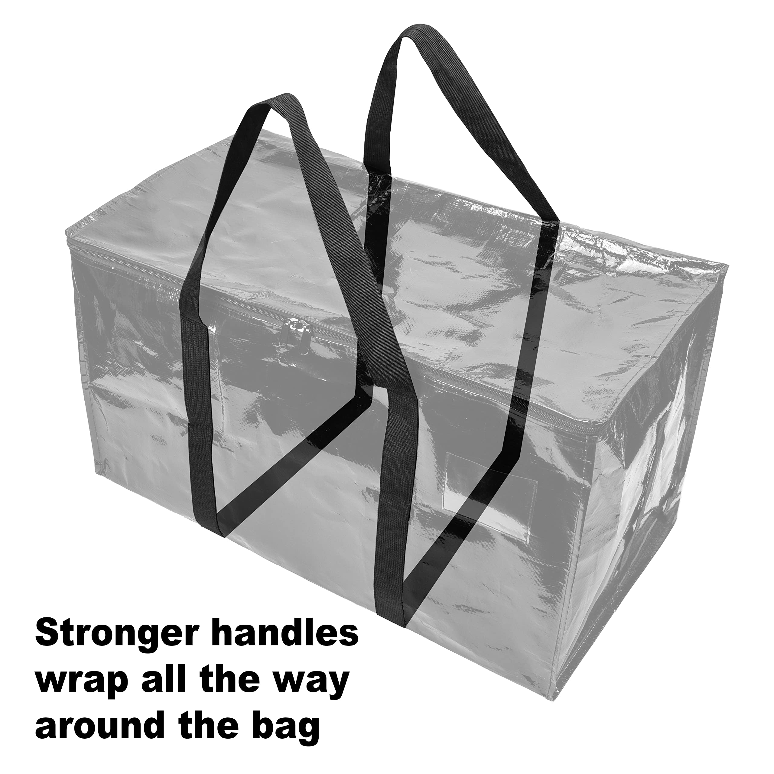 Bag-That! 8 Moving Bags Heavy Duty Extra Large Stronger Handles Wrap Storage Packing Bags Totes Moving Supplies