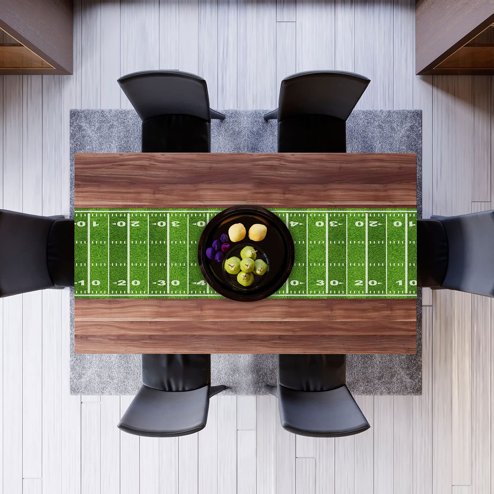 Football Table Runner Football Field Tablecloth Football Party Decorations And Supplies For Home Kitchen Table-13  72''