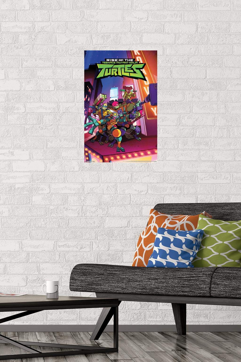 Trends International Nickelodeon Rise Of The Teenage Mutant Ninja Turtles - Group Wall Poster, 14.725'' X 22.375'', Premium Unfr