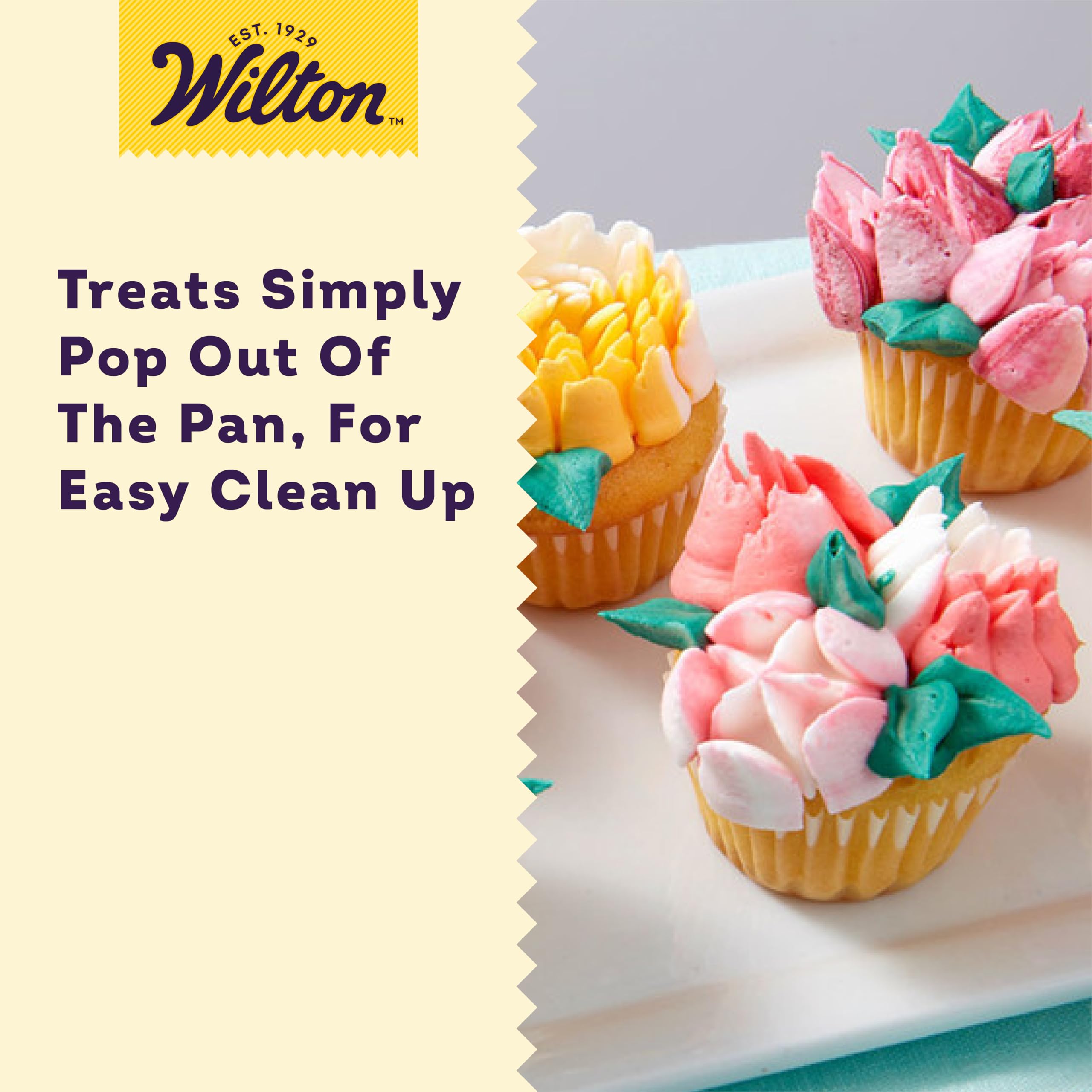 Wilton Mini Baking Cups - Use Mini Baking Liners For Baking Cupcakes Or Muffins, Ideal For Holiday Candy And Nuts Too, White, 1.
