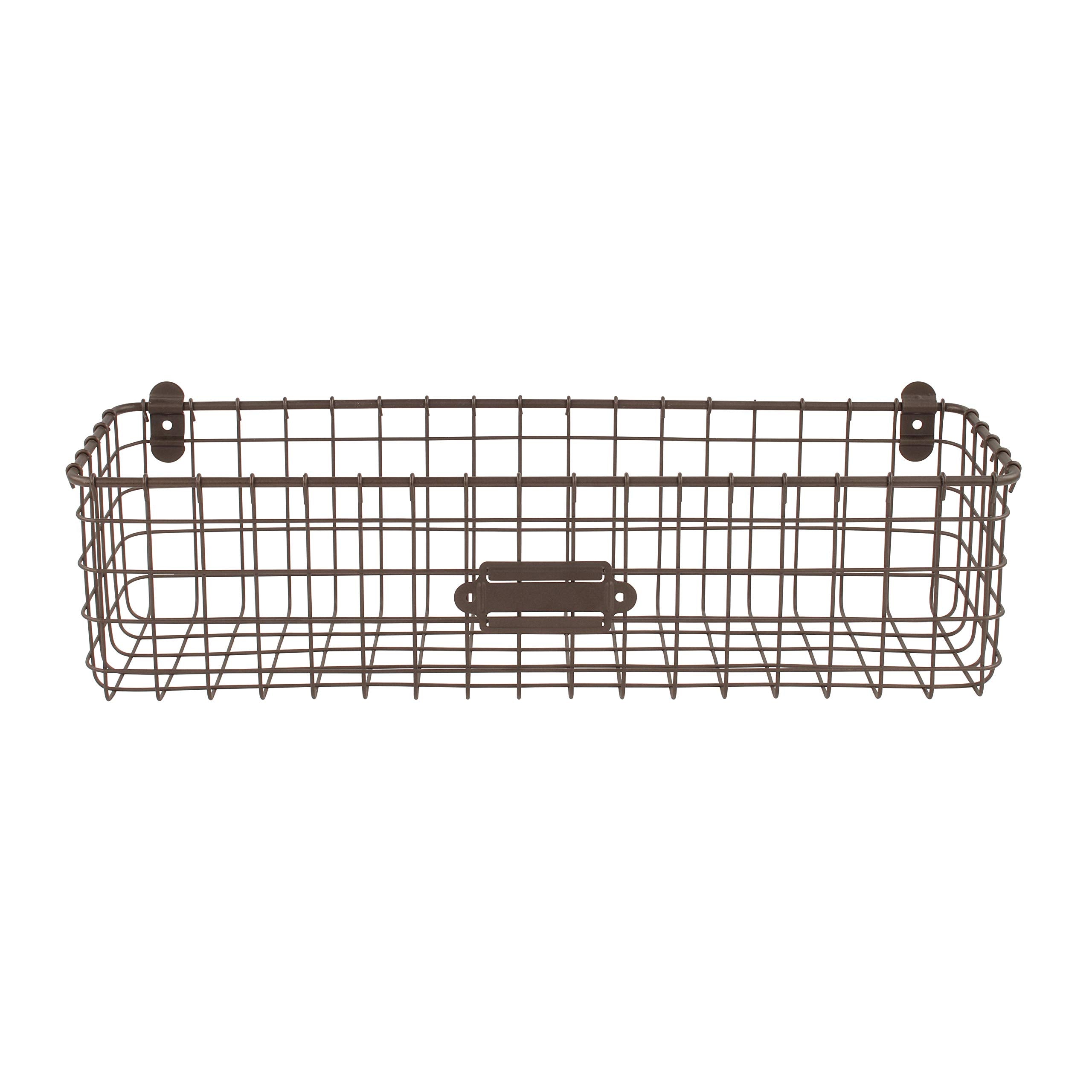 Spectrum Diversified Vintage Wall Mount Basket, Bronze, 2 Ounce