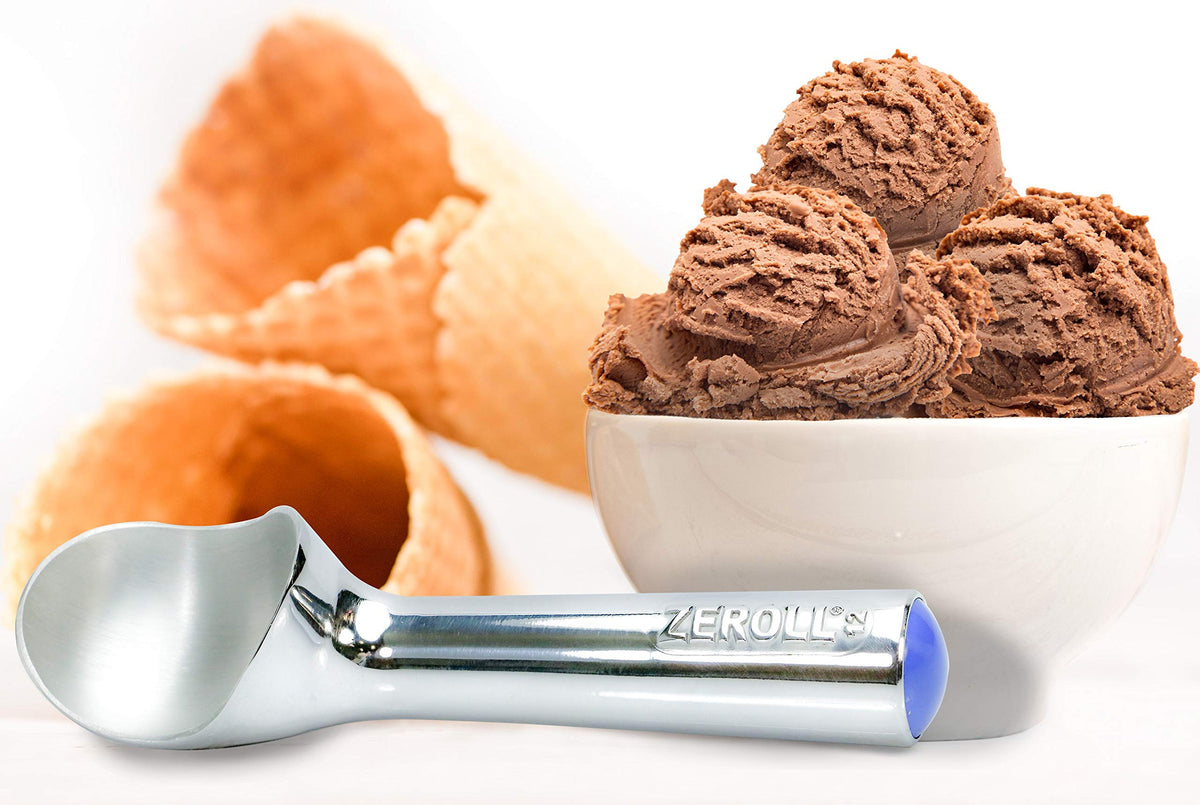 Ice 1012 Zeroll 1012 Original Ice Cream Scoop, 3-Ounce, Aluminum, Silver, Heat ...