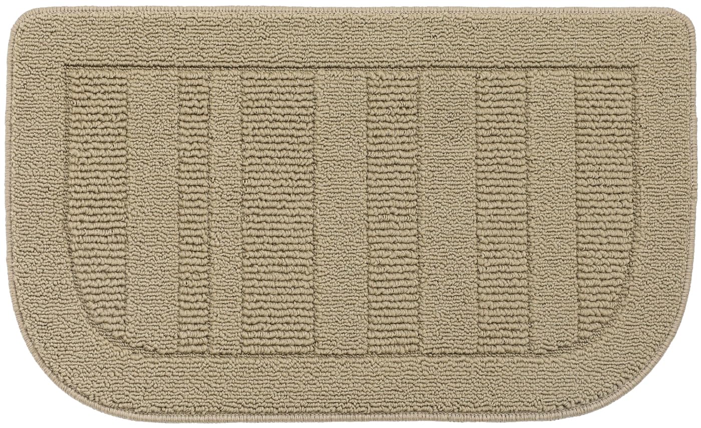 BEQHAUSE 30x18 Inch Kitchen Rug Mat, Durable Anti-Slip Absorbent Dirt-Resistant Kitchen Rug Pet Mat Machine Washable (Beige)