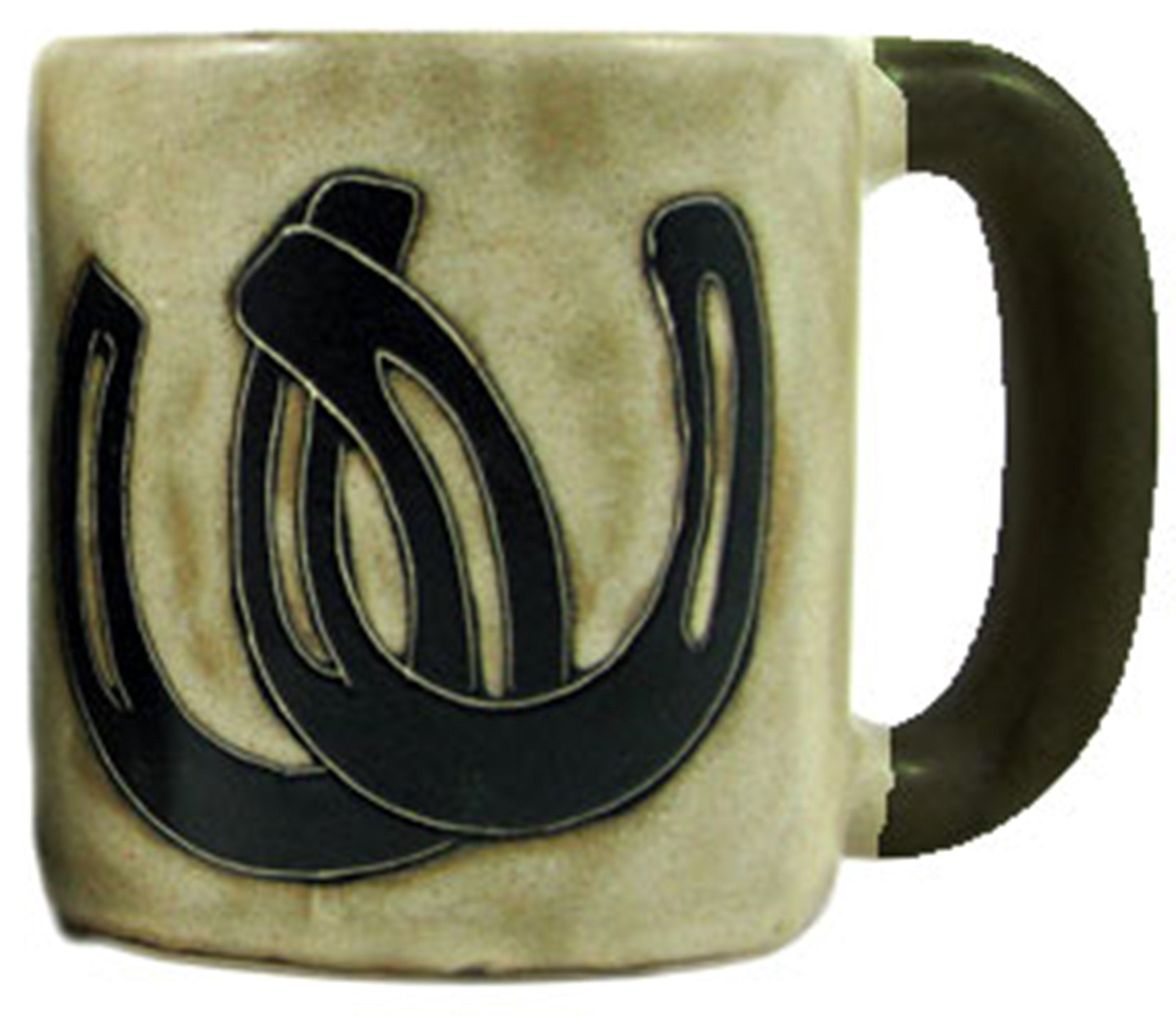 Mara Stoneware Mug - Horseshoes- 16 Oz