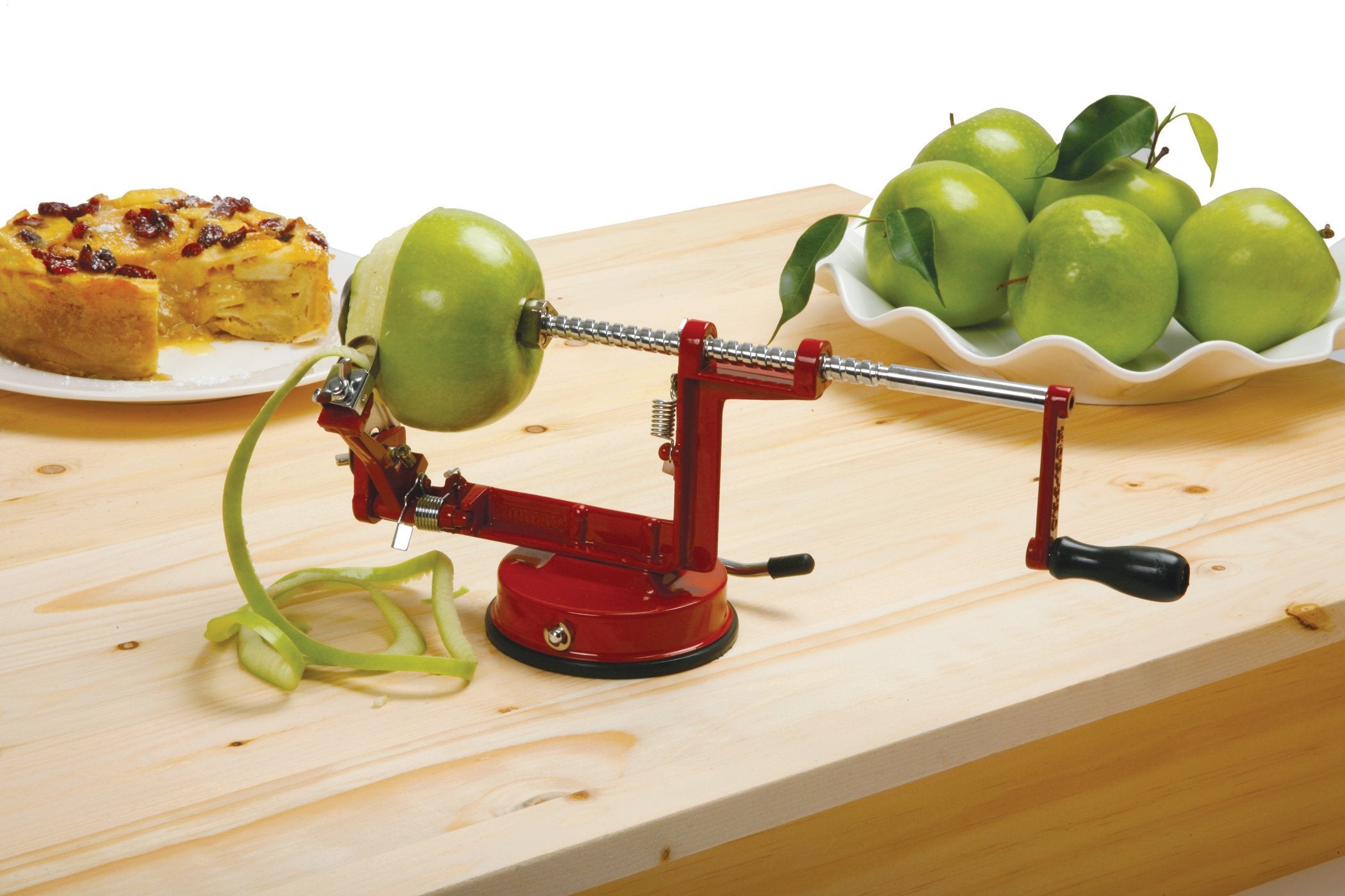 SLICER/CORER SUCTION RED (Pack of 1)
