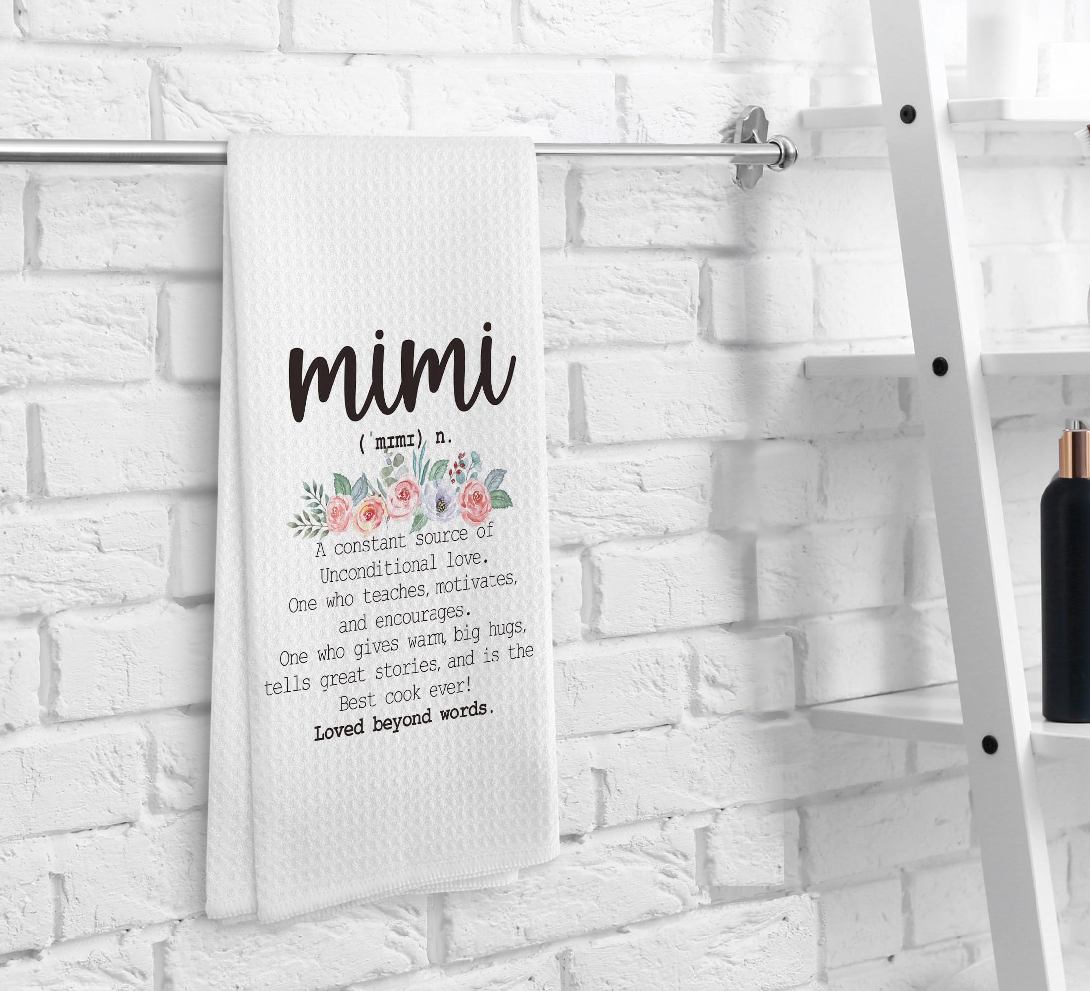 NOQL Mimi Gifts Kitchen Towels and Dishcloths, Mimi Gifts, Mimi Gifts for Grandma, Gifts for Mimi, Best Mimi Gifts Drying Cloth
