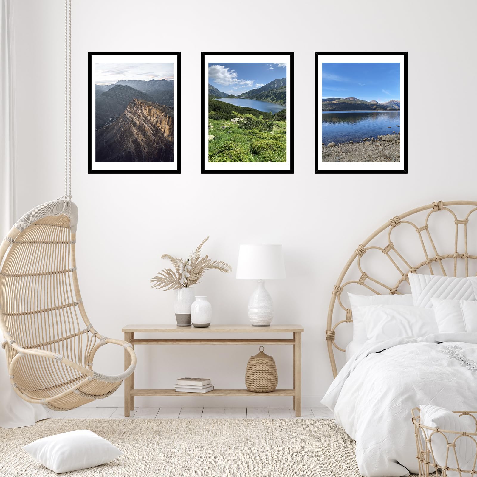 JCJMY 19.25x26.75 Puzzles Frame Black, Display 18x24 with Mat or 19.25 x 26.75 without, Wall Hanging 19.25 by 26.75 Picture Fram