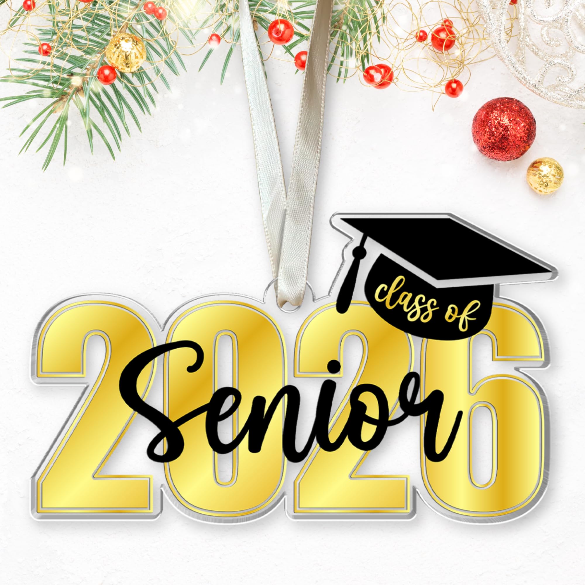 SUCHAGIFT Graduation Ornaments 2026 - Graduation Christmas Ornament - Class of 2026, High School, Senior Gifts for for Women, Da
