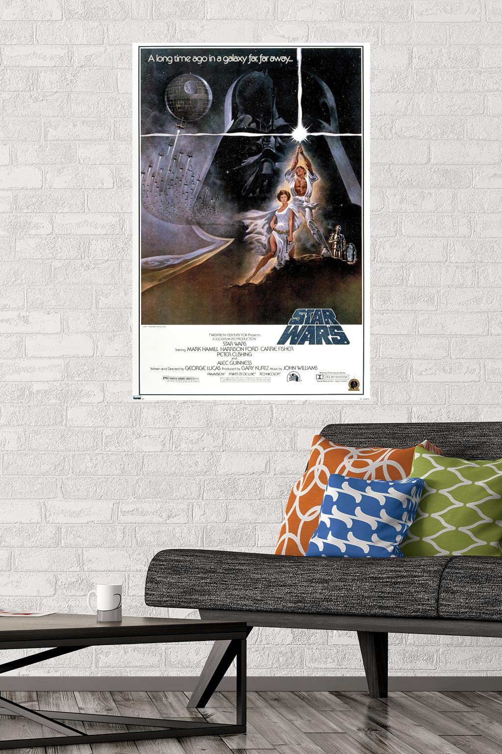Trends International 24X36 Star Wars: A New Hope - Original One Sheet Wall Poster, 24'' X 36'', Unframed Version