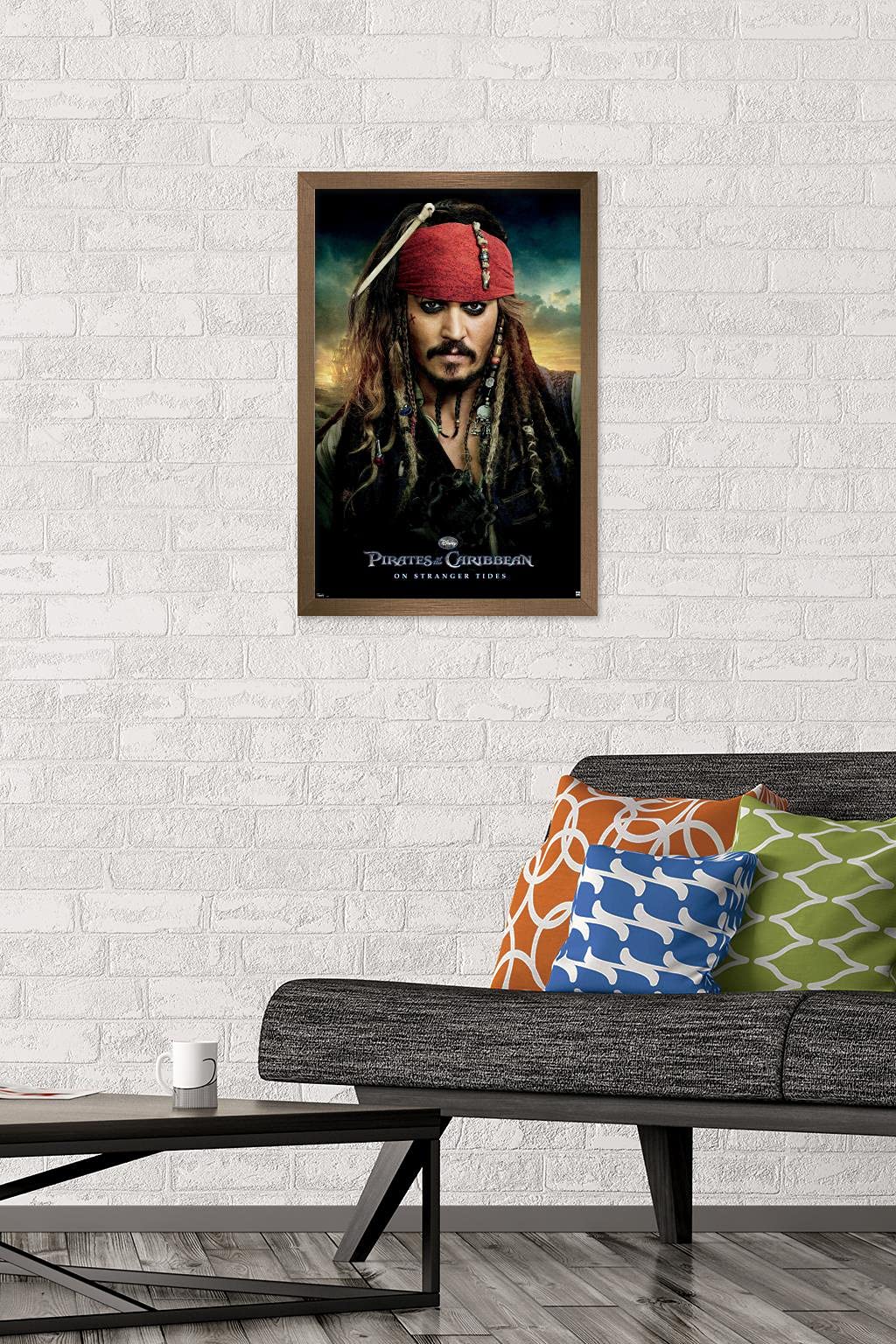 Trends International Disney Pirates Of The Caribbean: On Stranger Tides - One Sheet Wall Poster, 14.72'' X 22.37'', Bronze Frame