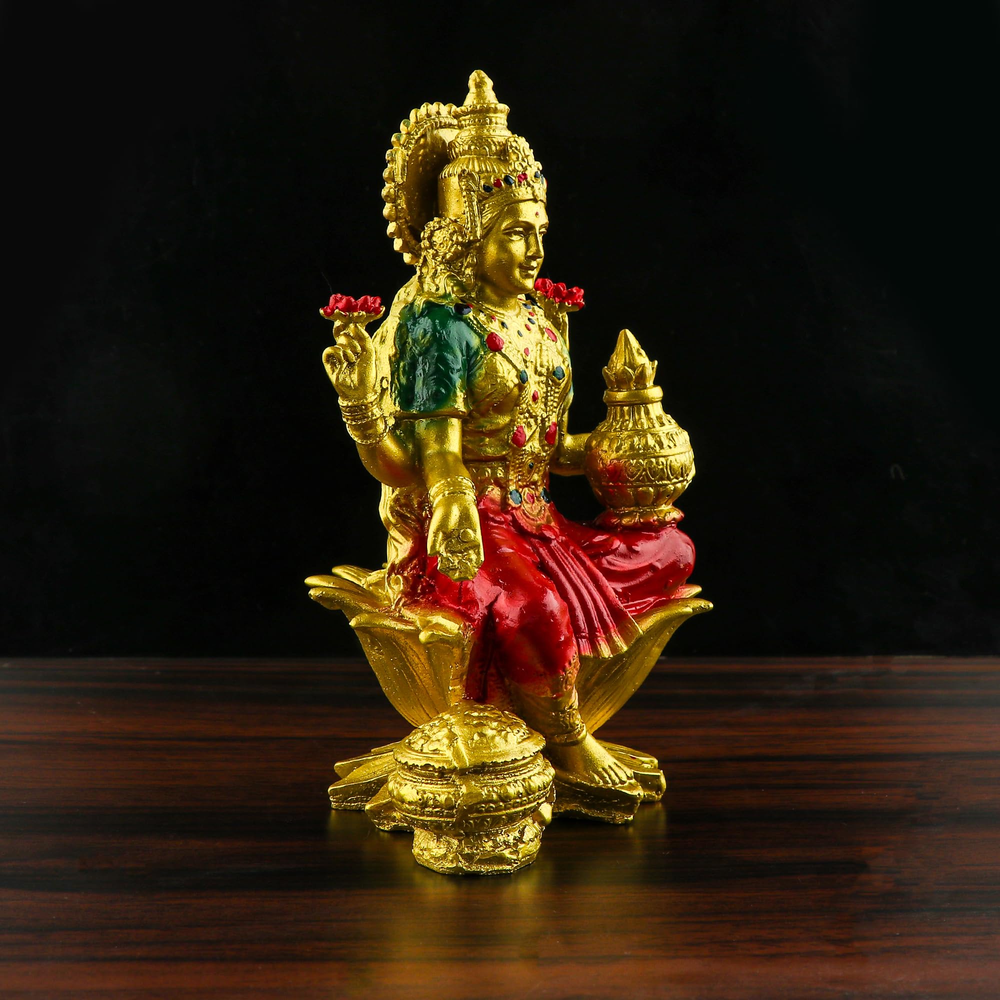 Sevliya Traders Polyresin Laxmi Ji And Ganesh Pair For Pooja Room I Home Temple Decoration Items I God Idols I Statue I Showpiec