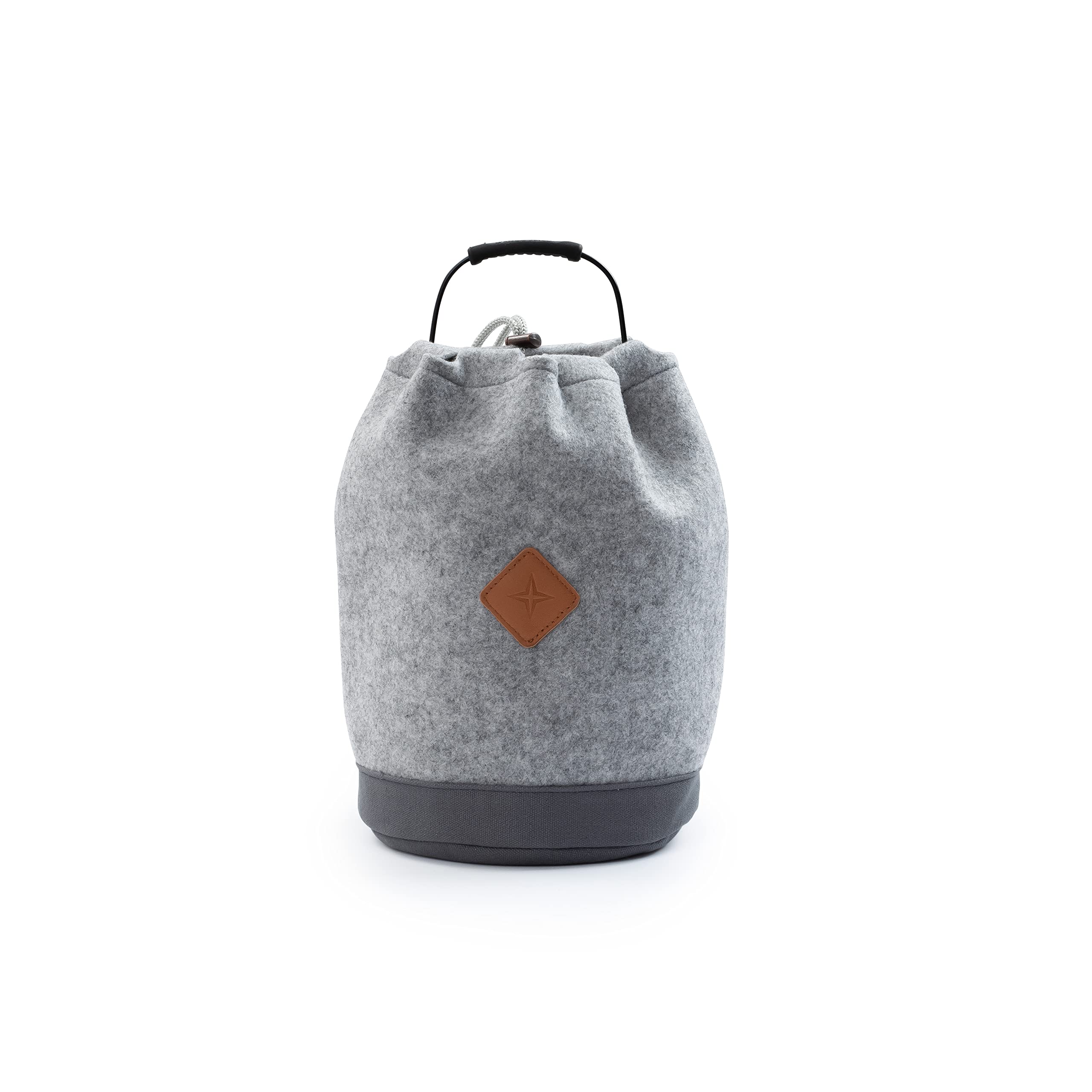 Barebones Felt Lantern Storage Bag - Organization and Storage for Camping Gear Musts Haves - Vintage Forest Lantern and Railroad