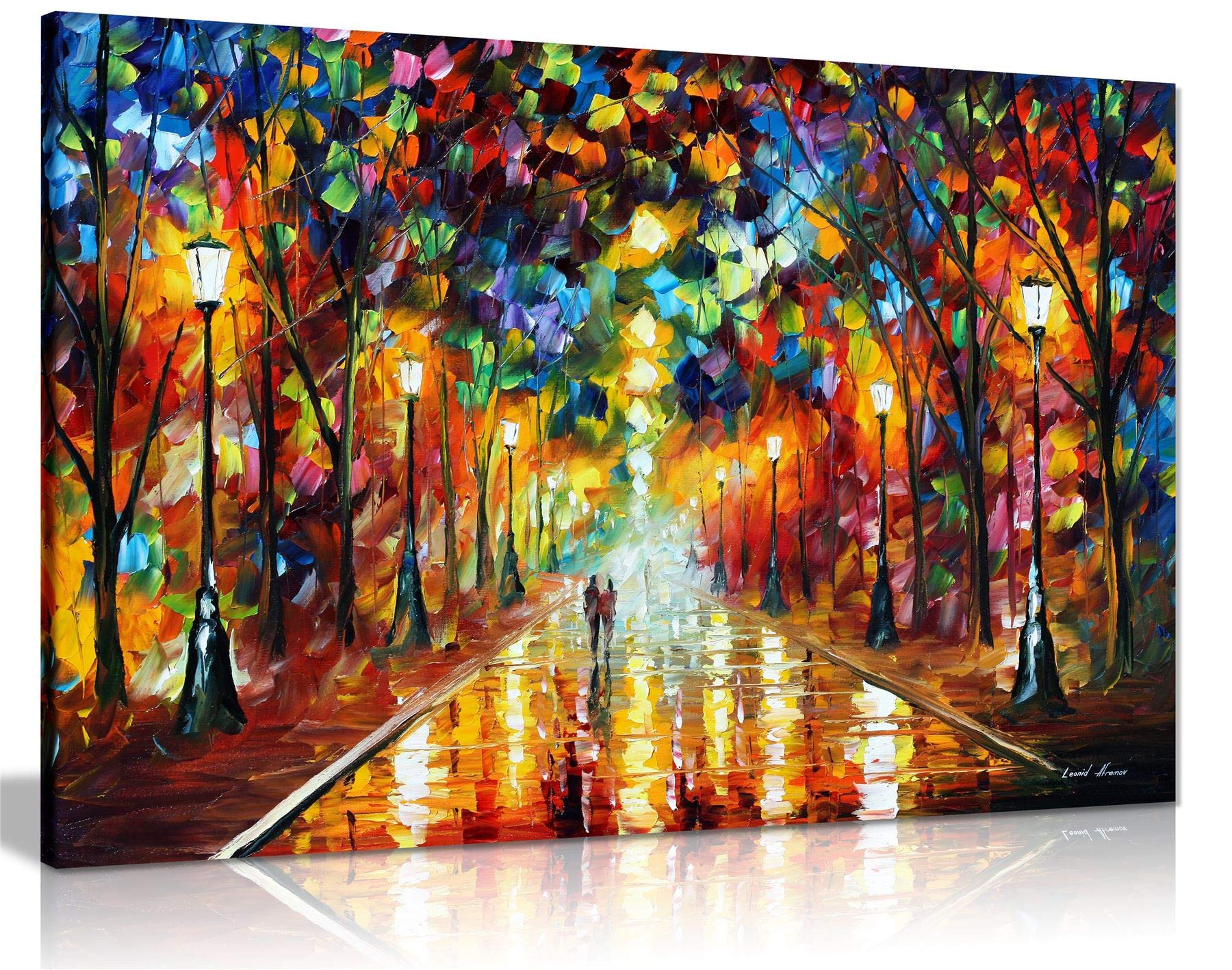Farewell To Anger By Leonid Afremov Canvas Wall Art Picture Print For Home Decor (18X12)