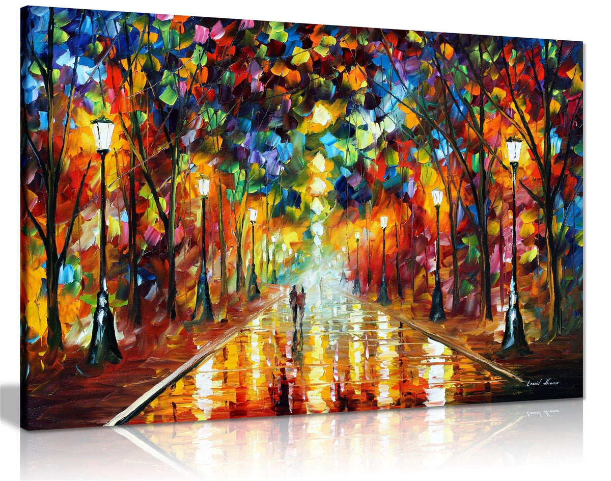 Farewell To Anger By Leonid Afremov Canvas Wall Art Picture Print For Home Decor (18X12)