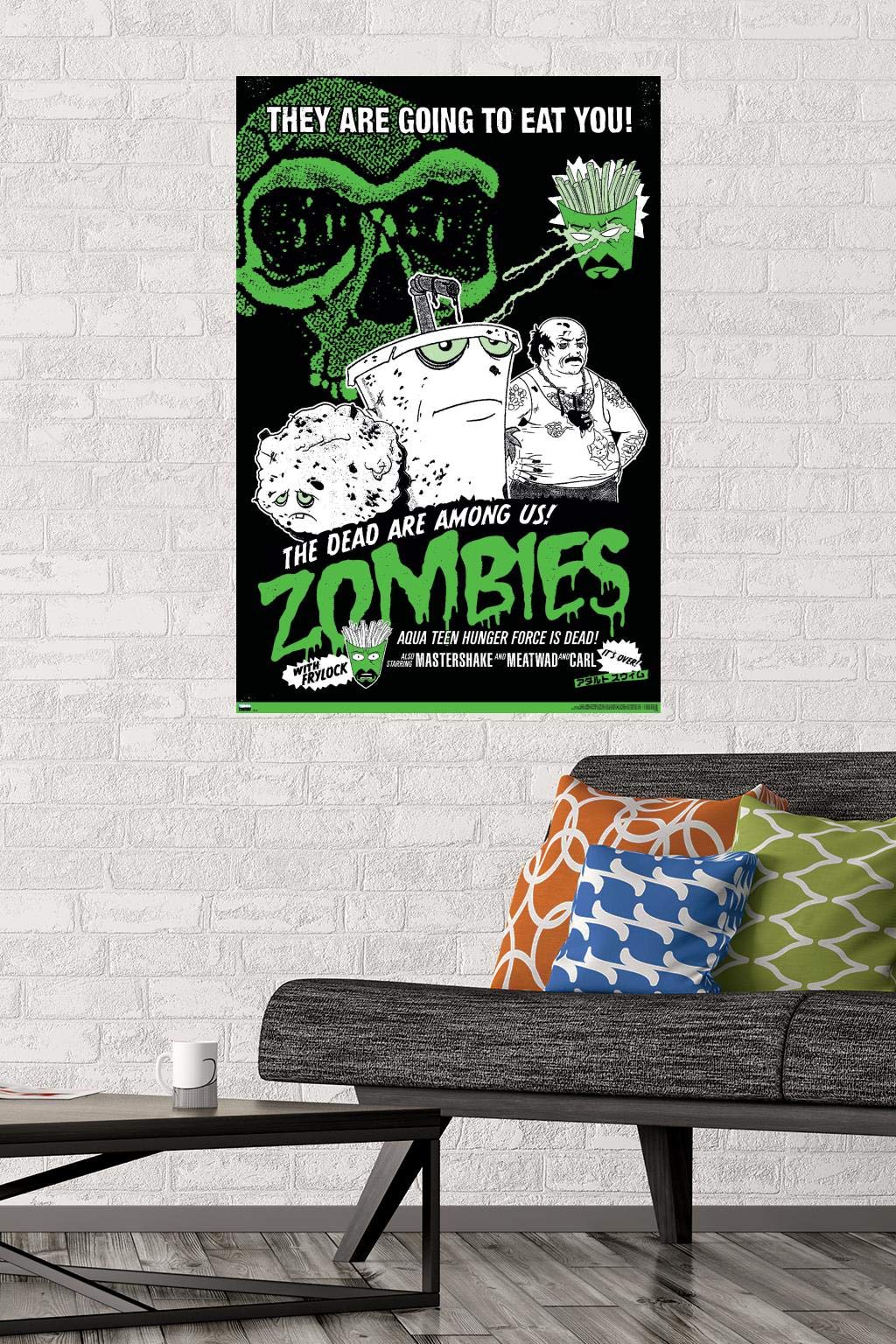 Trends International Aqua Teen Hunger Force - Zombies Wall Poster, 22.37'' X 34.00'', Premium Unframed Version