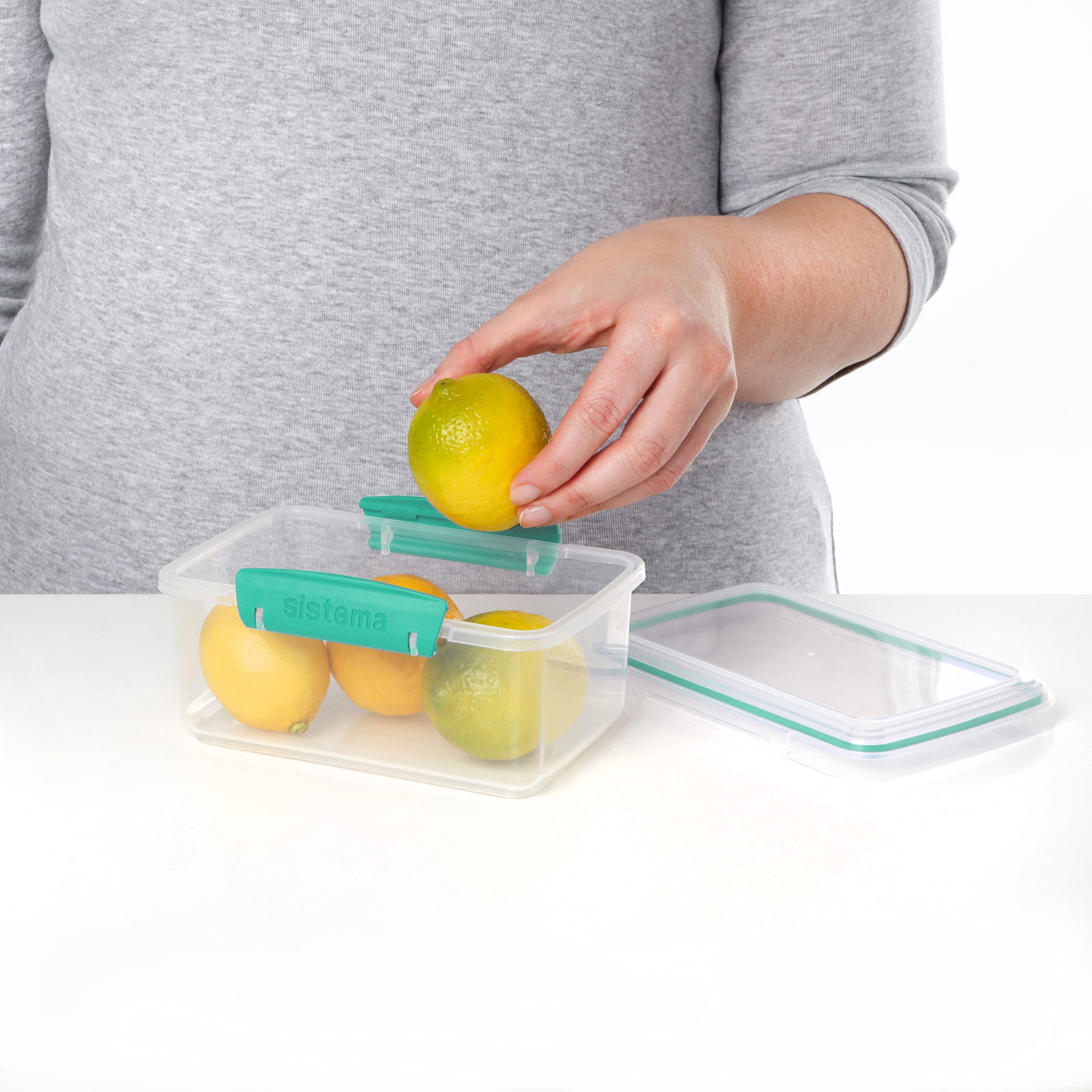 Sistema Food Storage, Polypropylene Assorted, 1L X 3