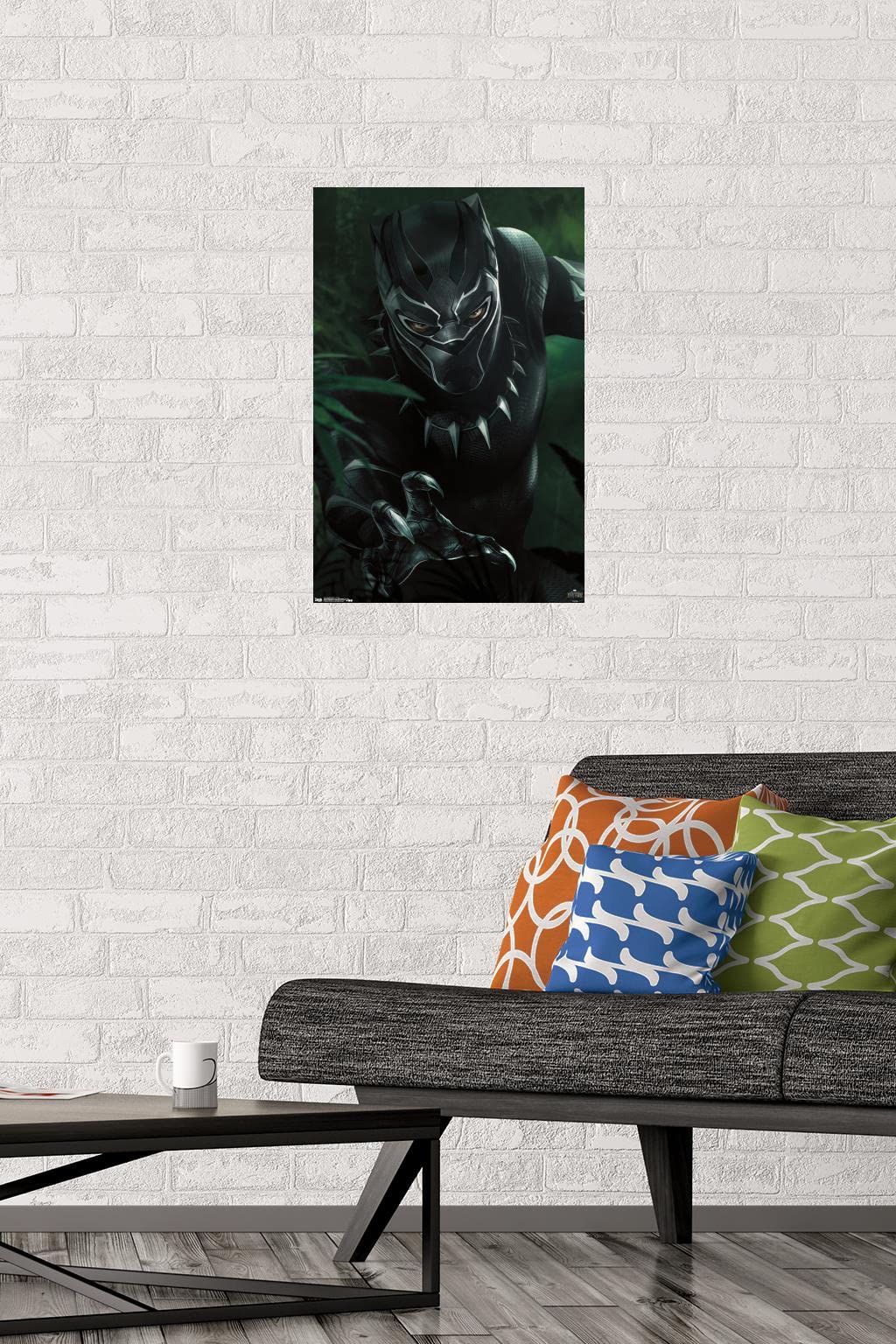 Trends International Marvel Cinematic Universe - Black Panther - T'Challa Wall Poster, 14.725'' X 22.375'', Premium Unframed Ver