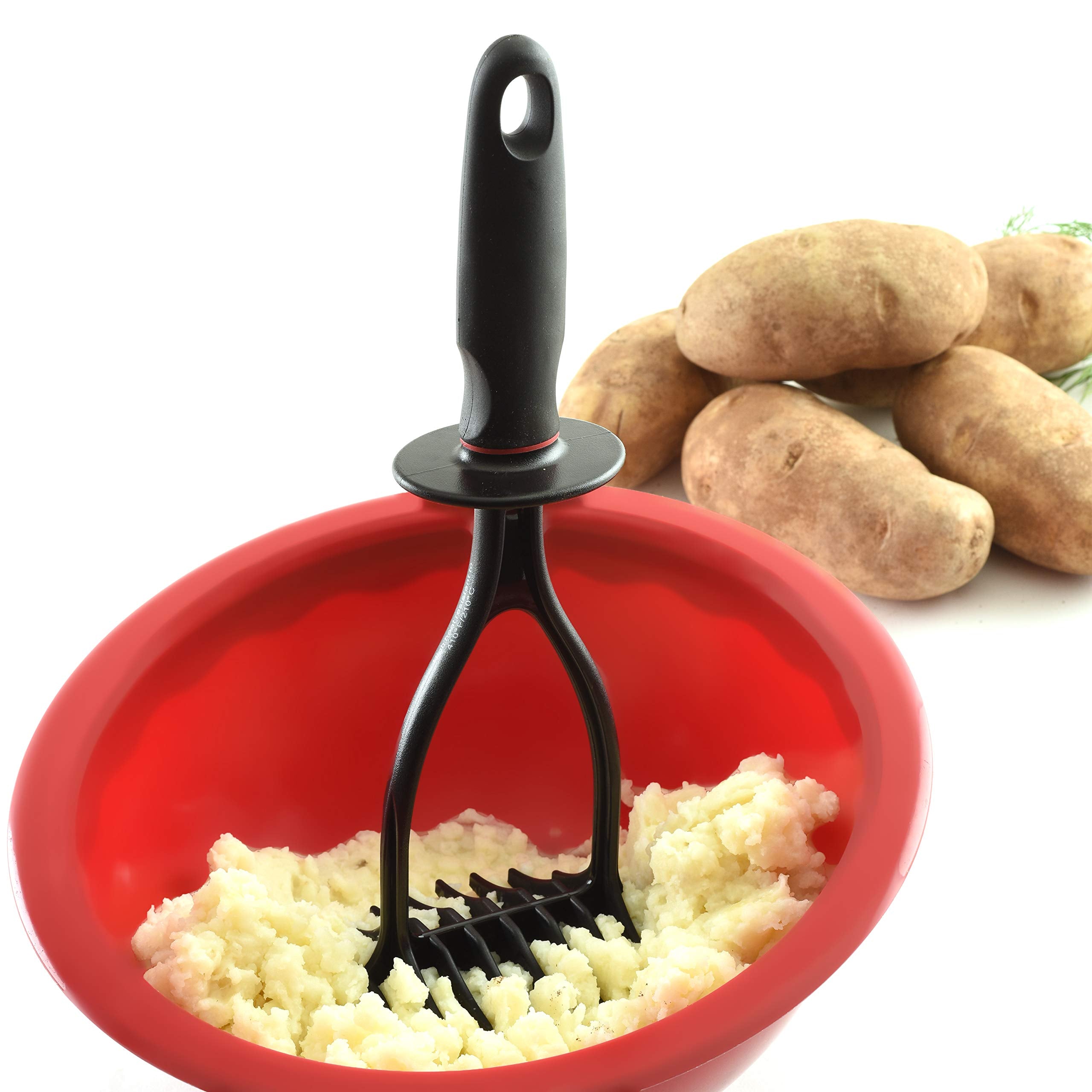 Norpro Black Nylon 11 Inch Potato Masher, 3.75 X 3.5 X 11