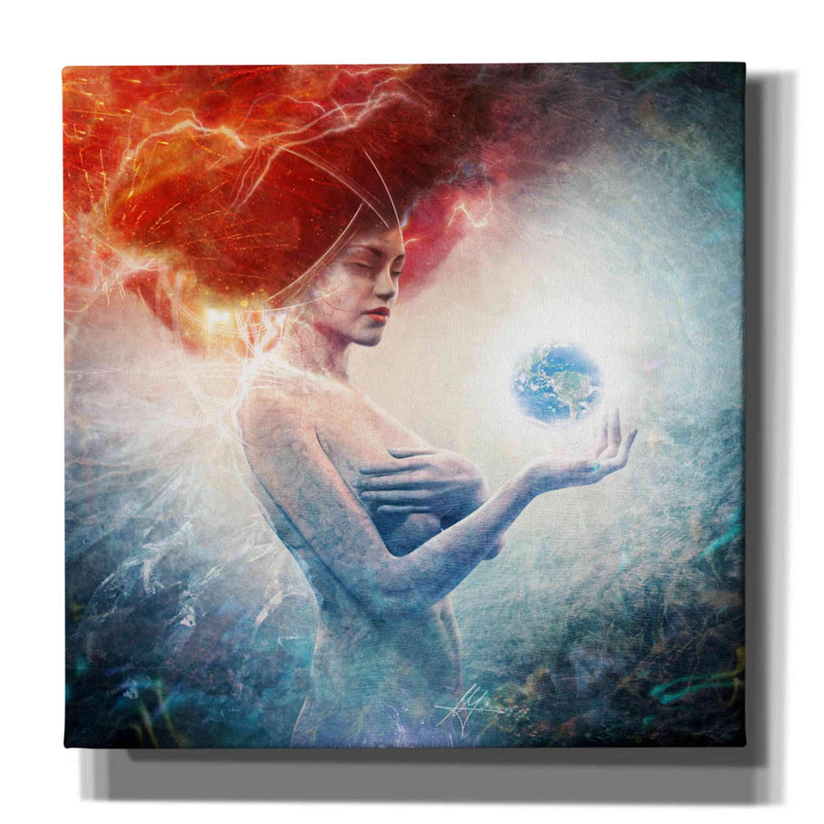 Cortesi Home 'Living Frequencies' By Mario Sanchez Nevado, Canvas Wall Art, 26''X26''