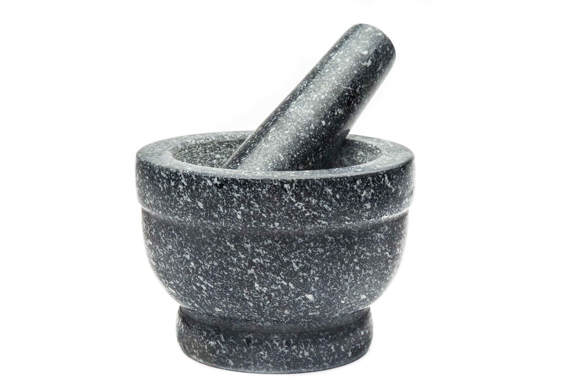 Fox Run Granite Mortar And Pestle, 5.5 X 5.5 X 4 Inches, Black