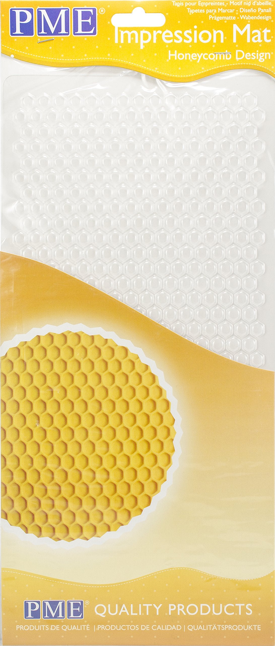 Pme Impression Mat Honeycomb Design, Yellow
